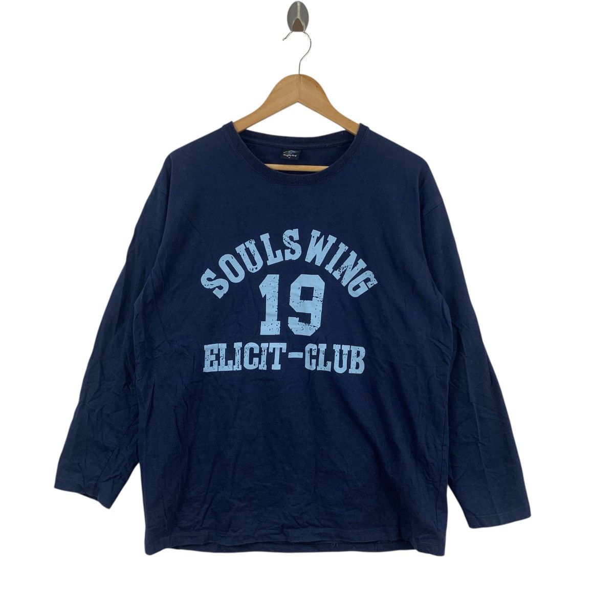 Vintage Vintage SOULS WINGS ELICIT CLUB 19 Tee Shirt Top Size 3XL / US 20-22 - 4 Thumbnail