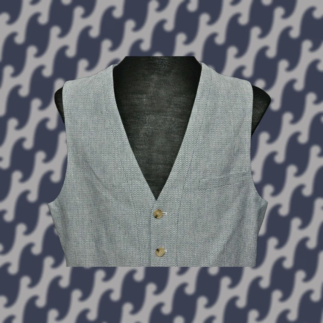 Scotch & Soda Scotch & Soda Waistcoat Vest Men's Blue 2XL Button-Up V-Neck Casual Shirt Accessories 2XL Mens Blue Vintage: No Size US XXL / EU 58 / 5 - 1 Thumbnail