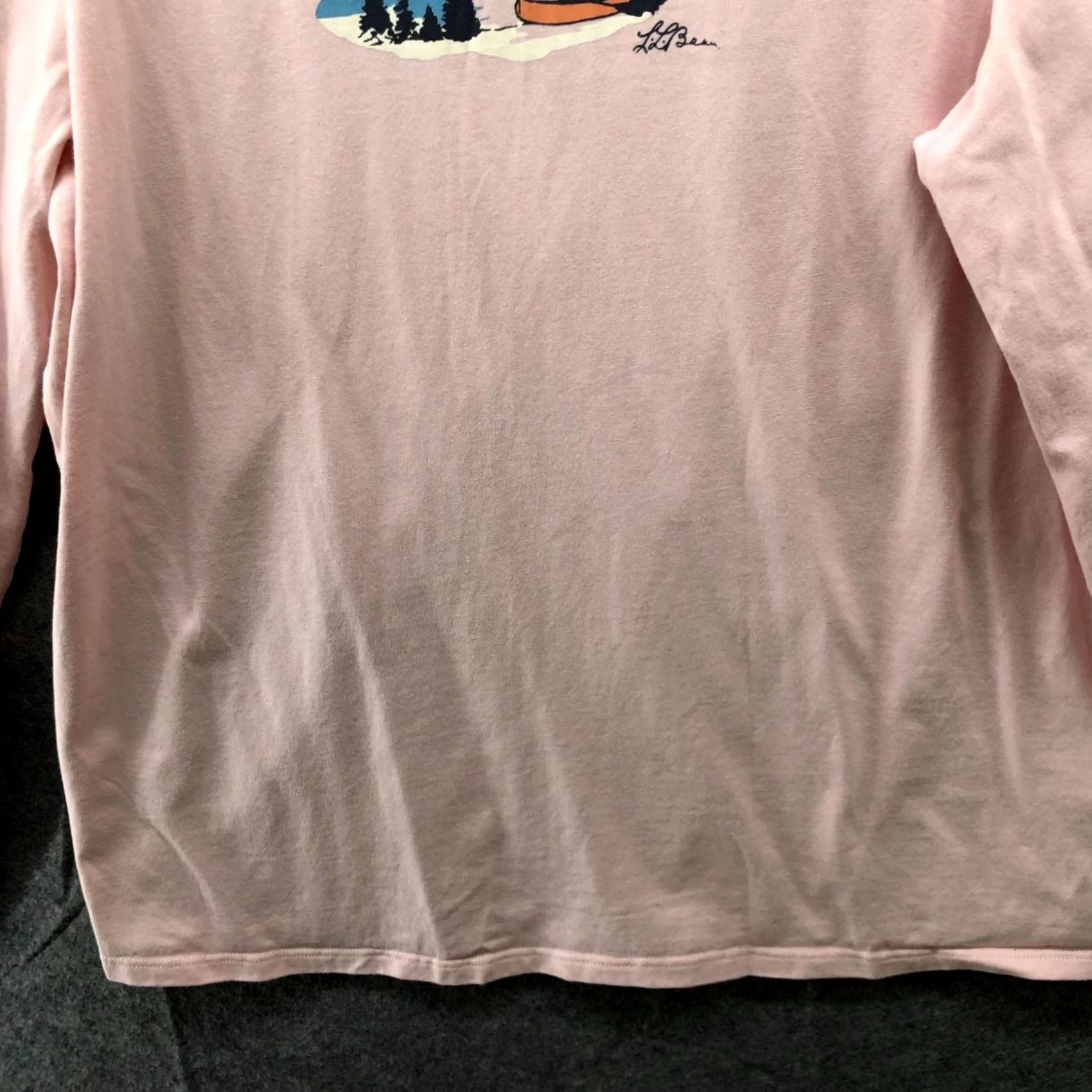 Vintage L.L. Bean Long Sleeve T Shirt Womens S Pink Crewneck Outdoor Holiday Shirt Size S / US 4 / IT 40 - 4 Thumbnail