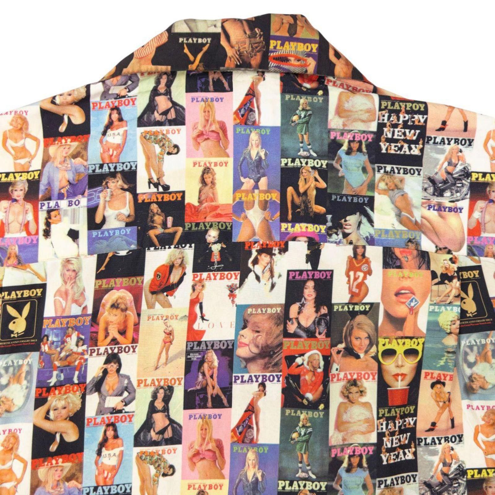 Playboy Vintage Playboy Magazine Cover Short Sleeve Button Up Size M Size US S / EU 44-46 / 1 - 3 Thumbnail