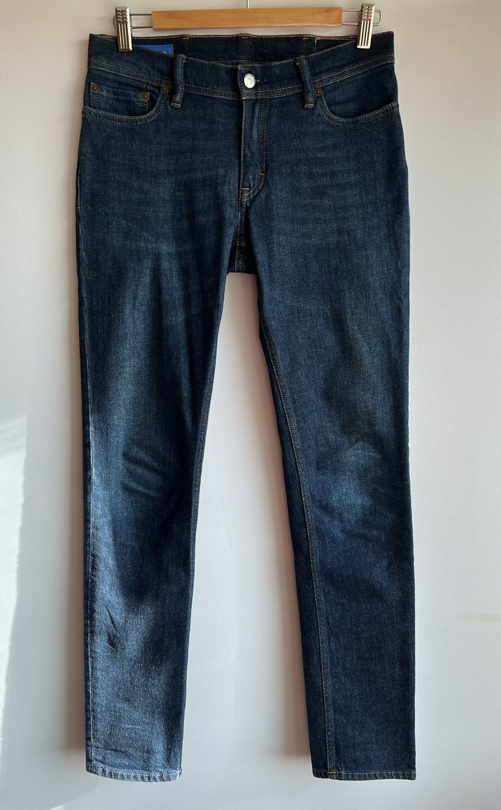 Acne Studios Blå Konst North Dark Blue Slim Fit Jeans