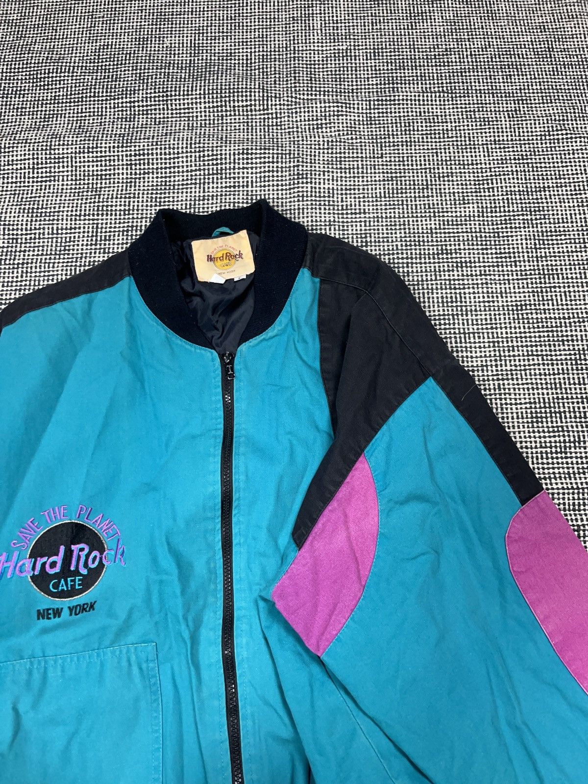 Hard Rock Cafe ➕ vintage rare 90s Hard Rock Cafe boxy bomber jacket Size US L / EU 52-54 / 3 - 4 Thumbnail