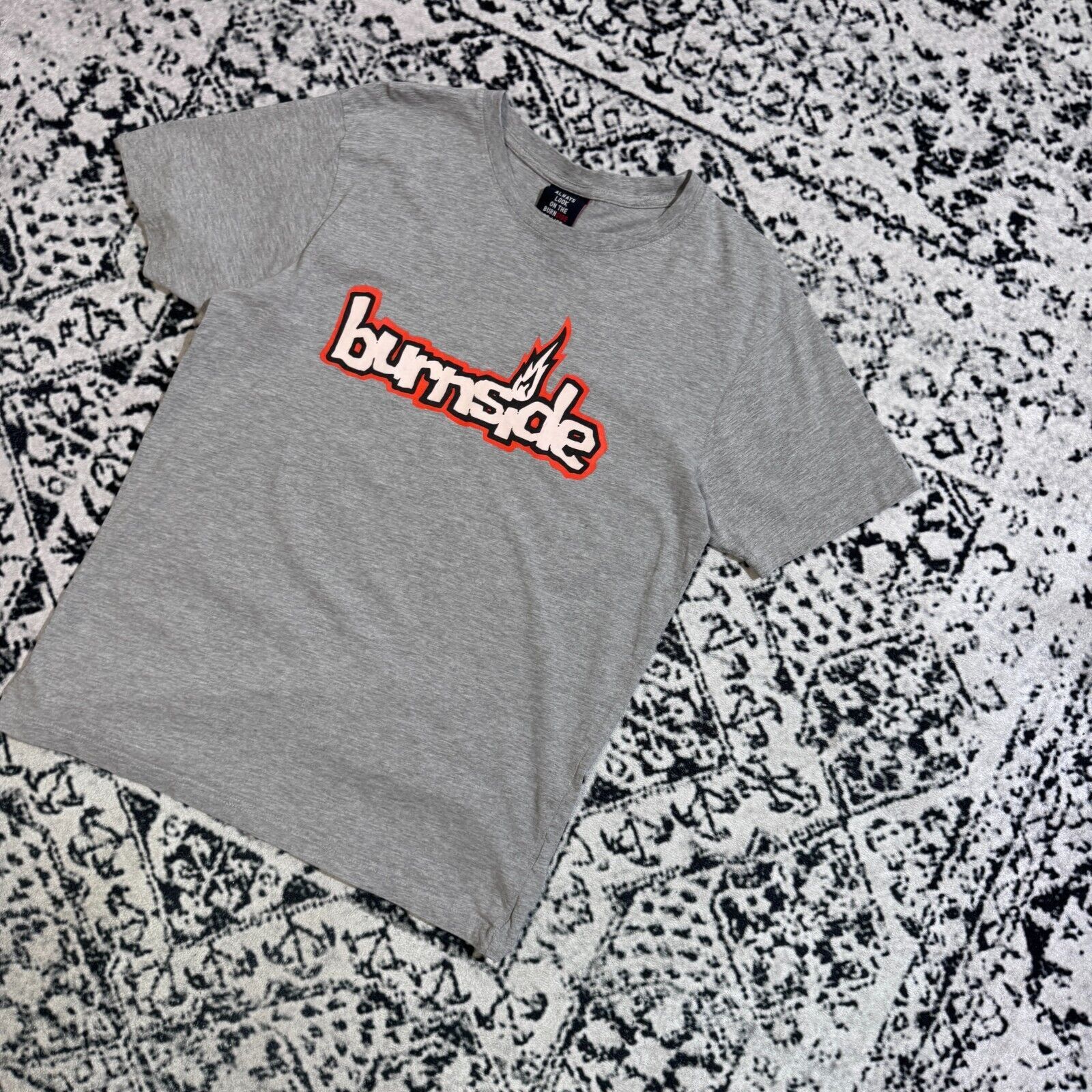 Vintage Vintage Unisex Gray Cotton T-Shirt Size L Burnside Hookups Size US L / EU 52-54 / 3 - 2 Thumbnail