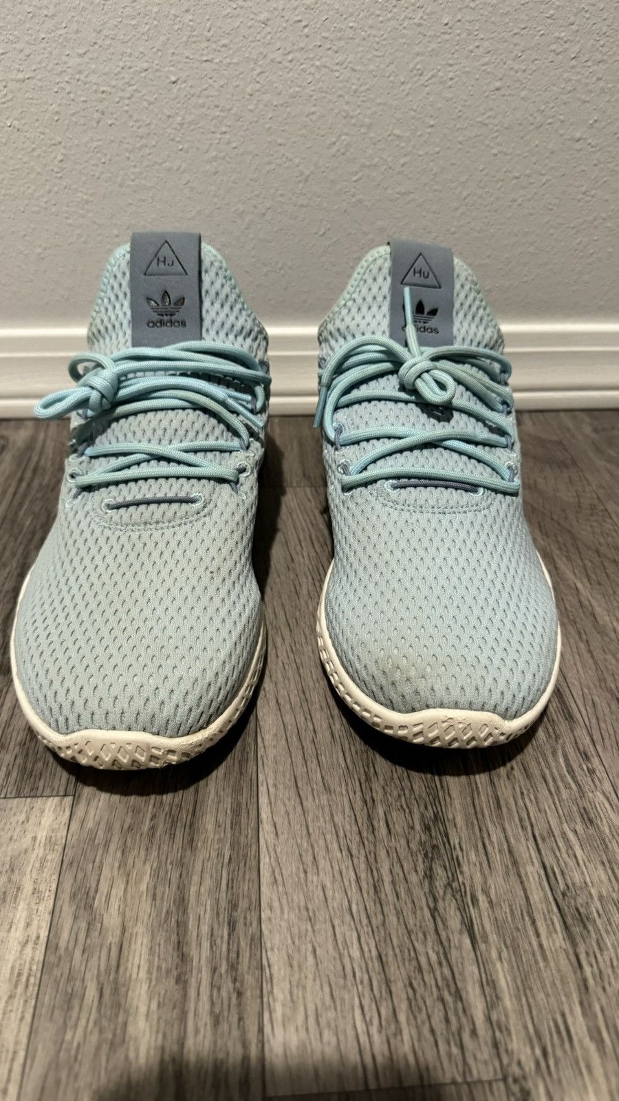 Adidas Icy Blue Human Race Tennis Size US 10 / EU 43 - 5 Thumbnail