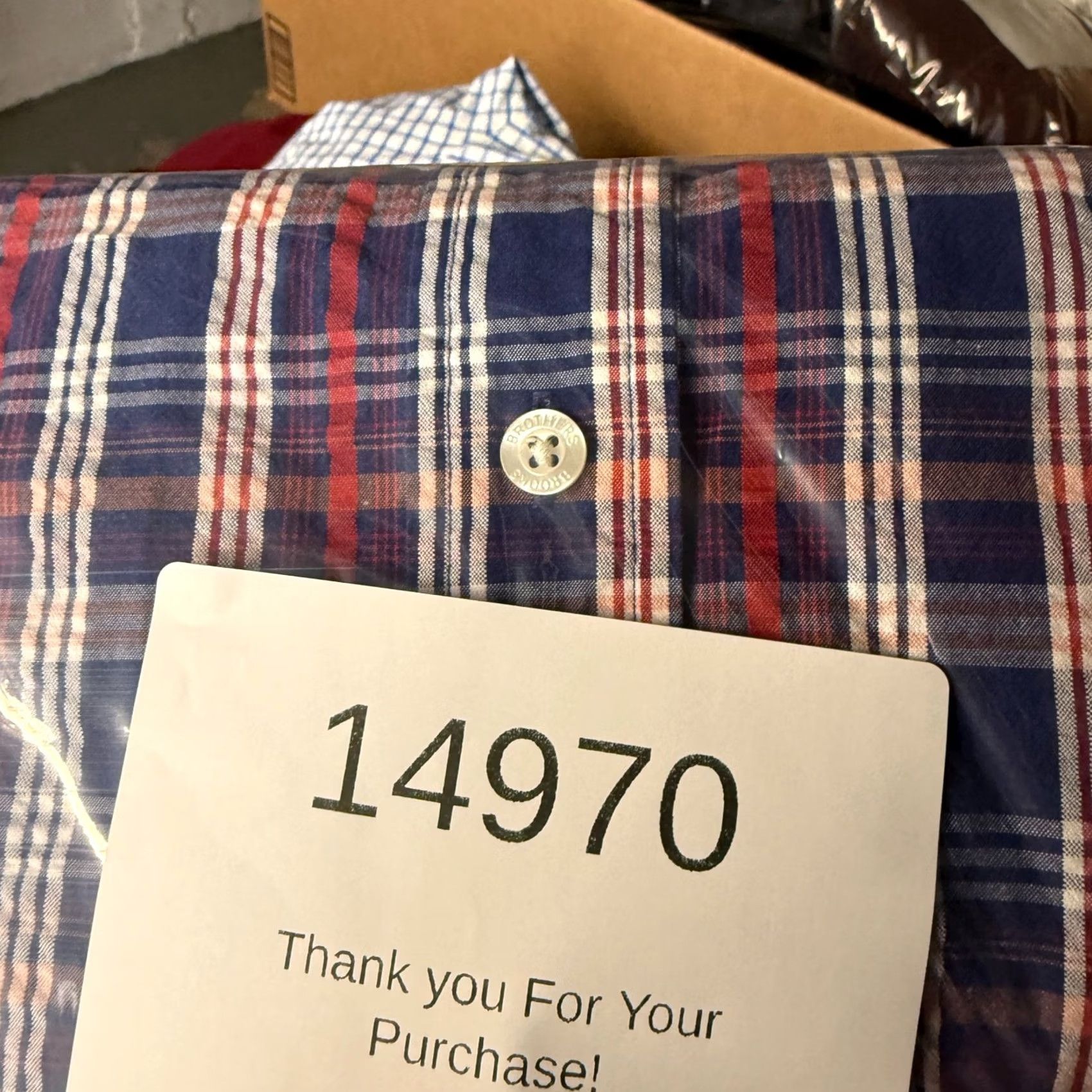 Brooks Brothers Brooks Brothers Shirt Mens Large Red Blue Plaid Seersucker Slim Fit Preppy Derby Size US L / EU 52-54 / 3 - 8 Thumbnail