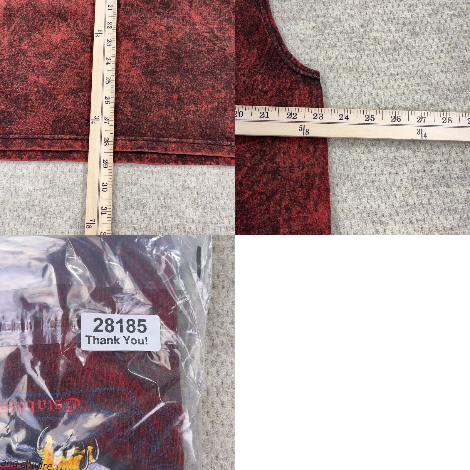 Anvil Easyriders Shirt Men XL Red Tank Top Biker Eagle Fire Flames Iron Cross Tie Dye Graphic Print Vintage Anvil T-Shirt USA 80s Motorcycle Logo Mens Size US XL / EU 56 / 4 - 9 Thumbnail