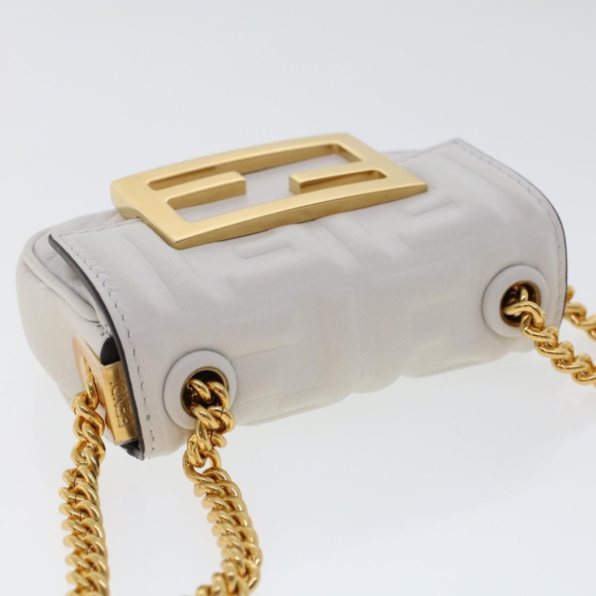 Fendi FENDI Zucca Canvas Nano Baguette Chain Shoulder Bag Leather Size ONE SIZE - 6 Thumbnail