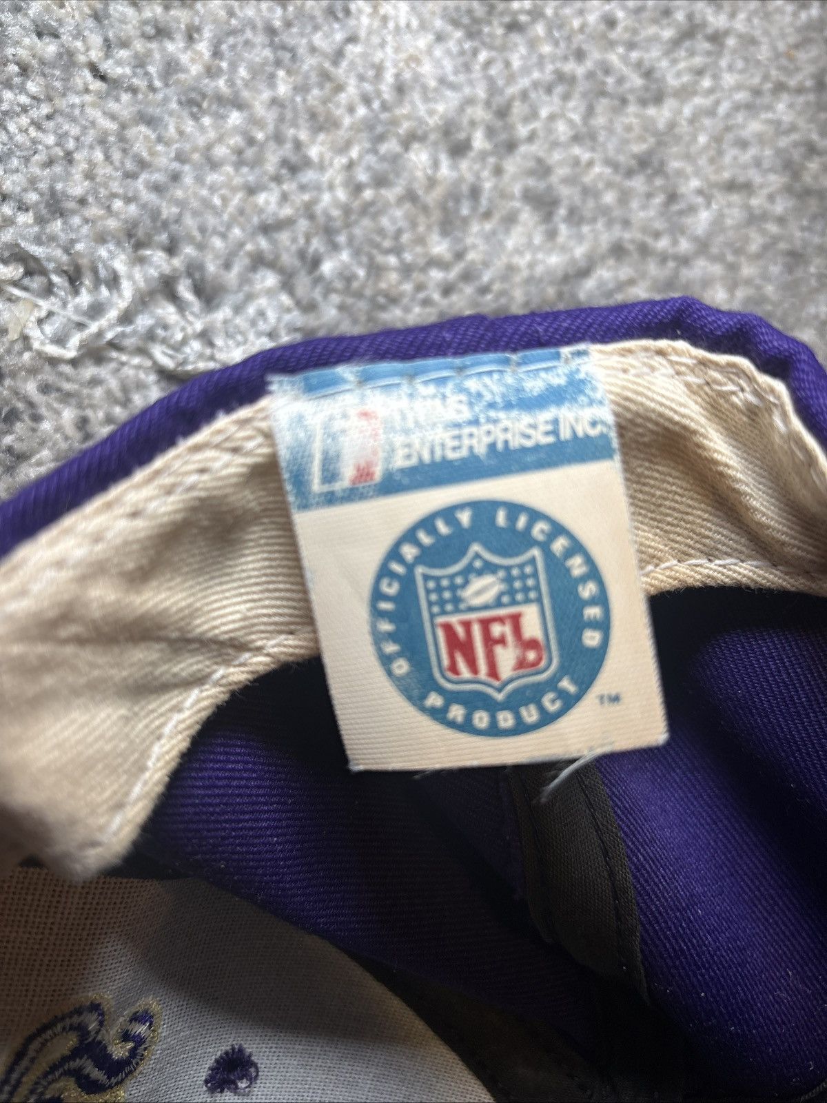 NFL Vintage Minnesota Vikings SnapBack Hat NFL Twins Enterprise Size ONE SIZE - 6 Thumbnail