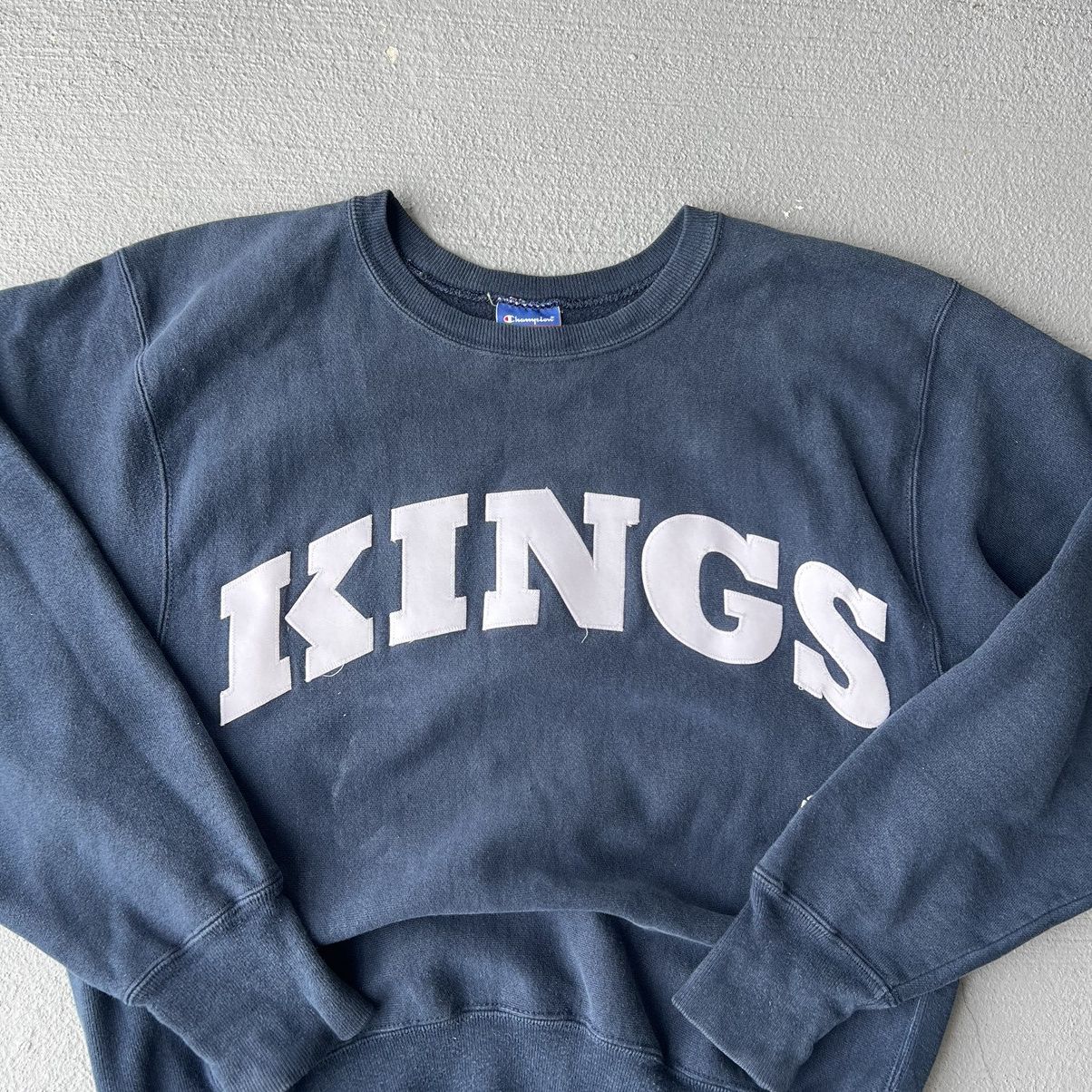Champion × Vintage Vintage Champion Reverse Weave Kings Crewneck Sweatshirt Size M / US 6-8 / IT 42-44 - 4 Thumbnail