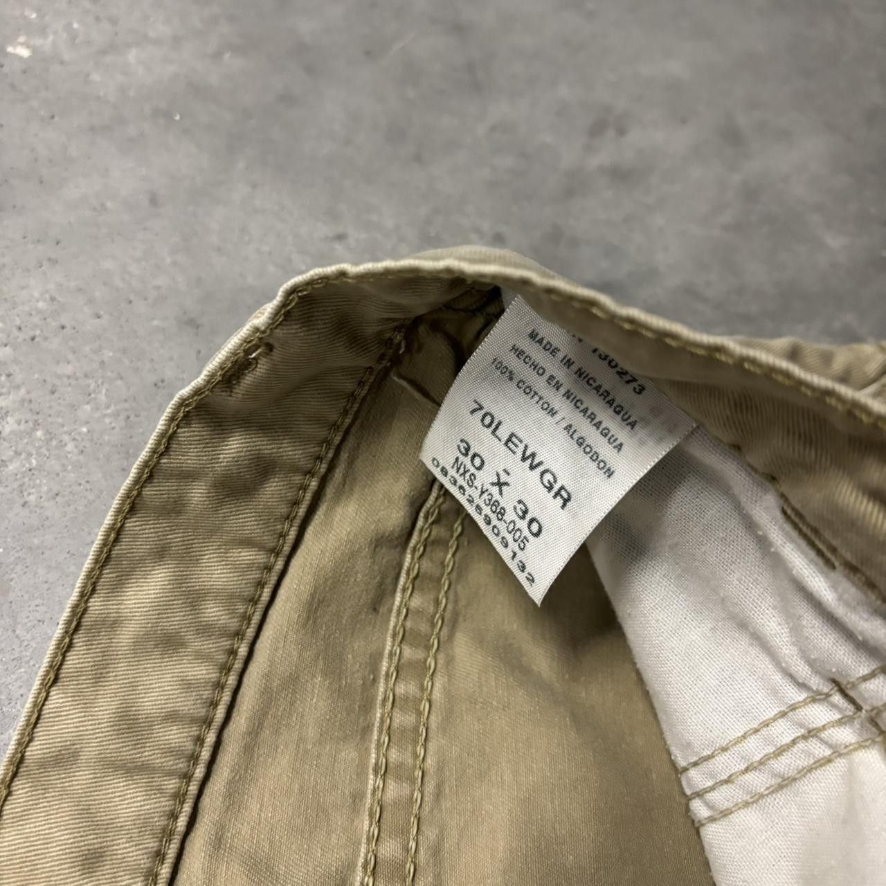 Japanese Brand × Vintage Crazy Vintage Y2K/2000s Baggy Khaki Streetwear Skater Cargo Pants! Size US 30 / EU 46 - 7 Thumbnail