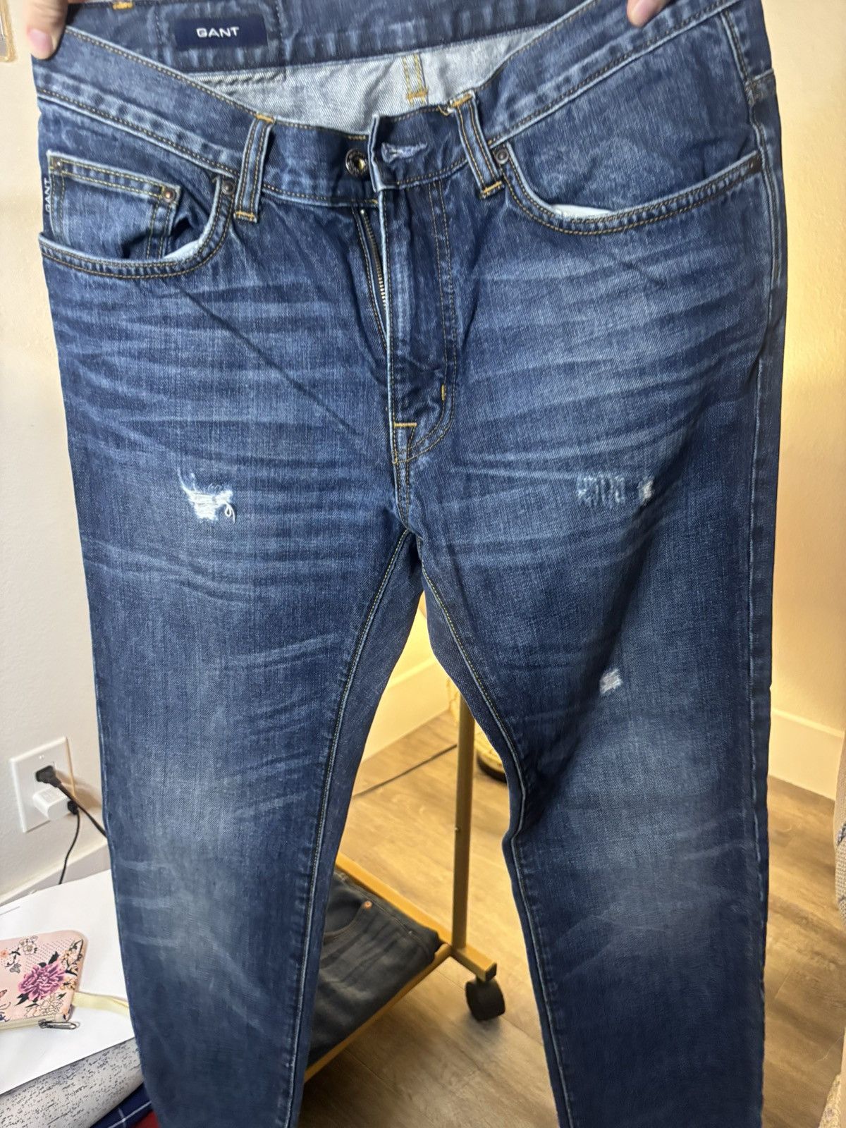 Hudson Gant Men’s Relaxed Blue Jeans Size US 32 / EU 48 - 1 Thumbnail
