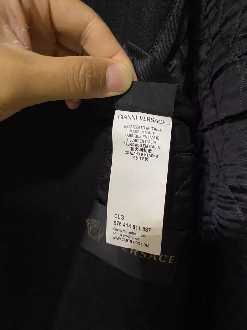 Versace Versace Leather jacket and wool combined with a biker jack Size US M / EU 48-50 / 2 - 7 Thumbnail
