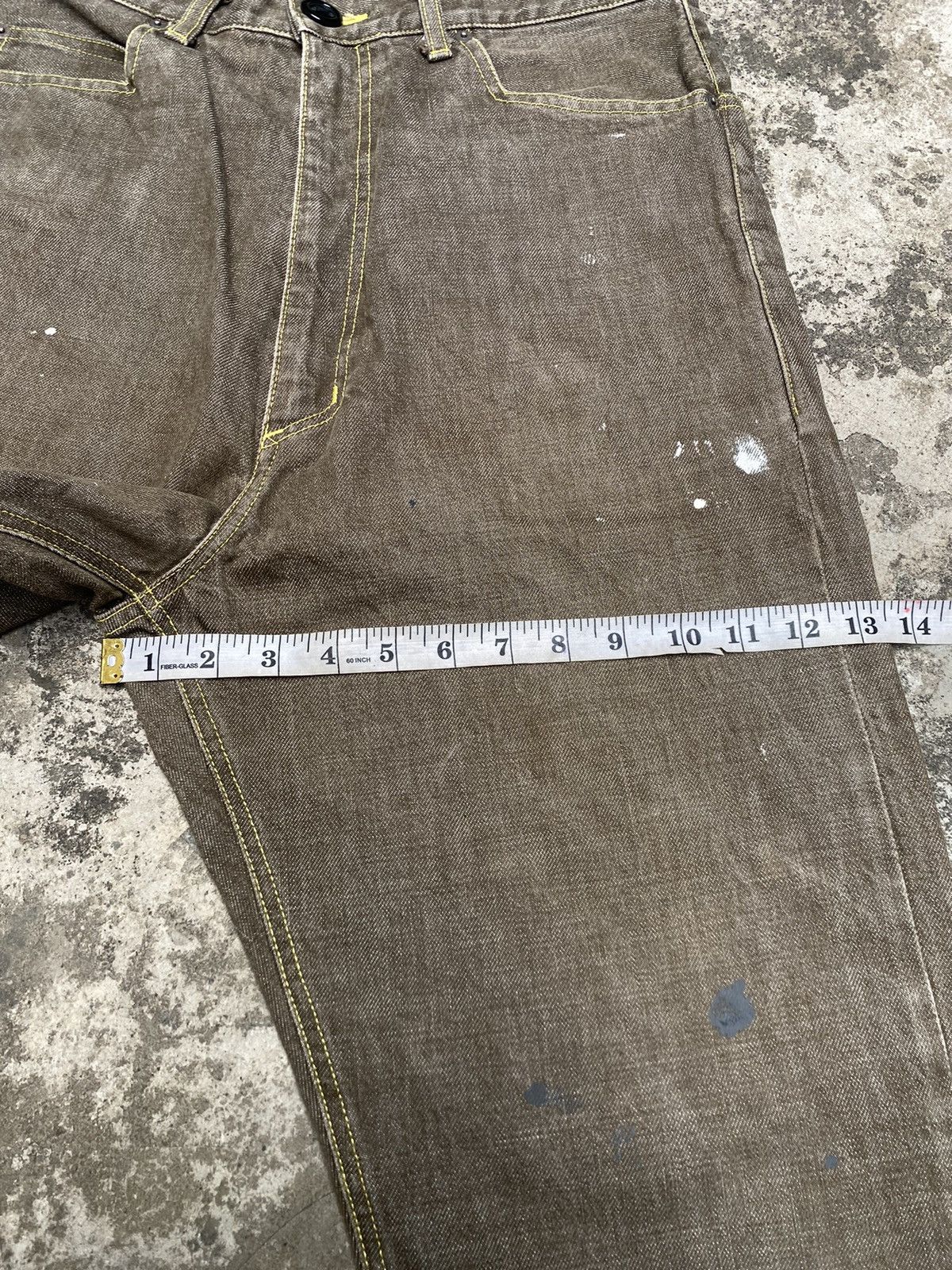 Japanese Brand Japanese Brand Doarat Inc Barrel Brown Denim Pants Size US 32 / EU 48 - 9 Thumbnail