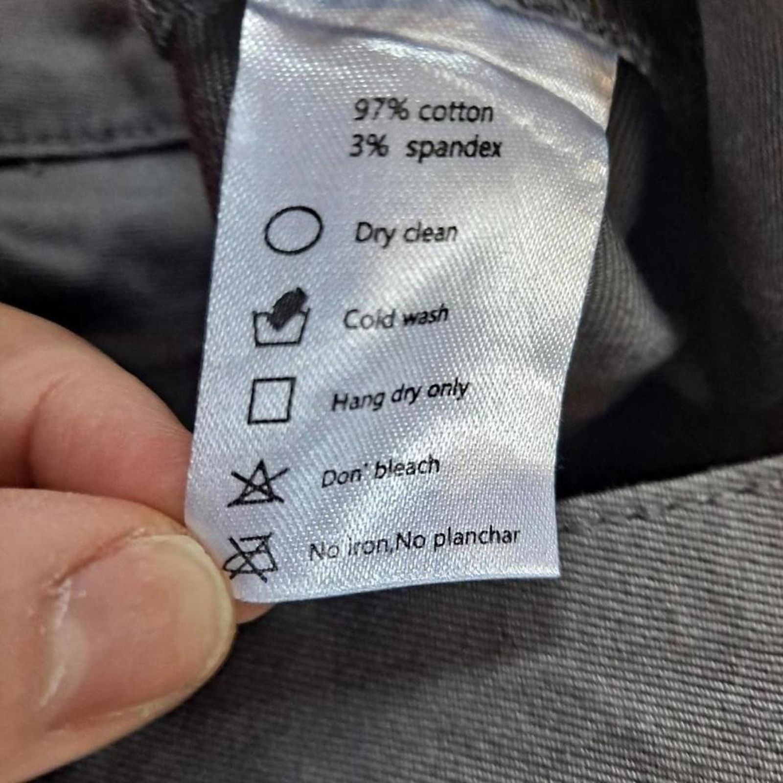 Other Under U-510 Men's Pants, Gray Canvas Trousers Size 36x26 Size US 36 / EU 52 - 4 Thumbnail