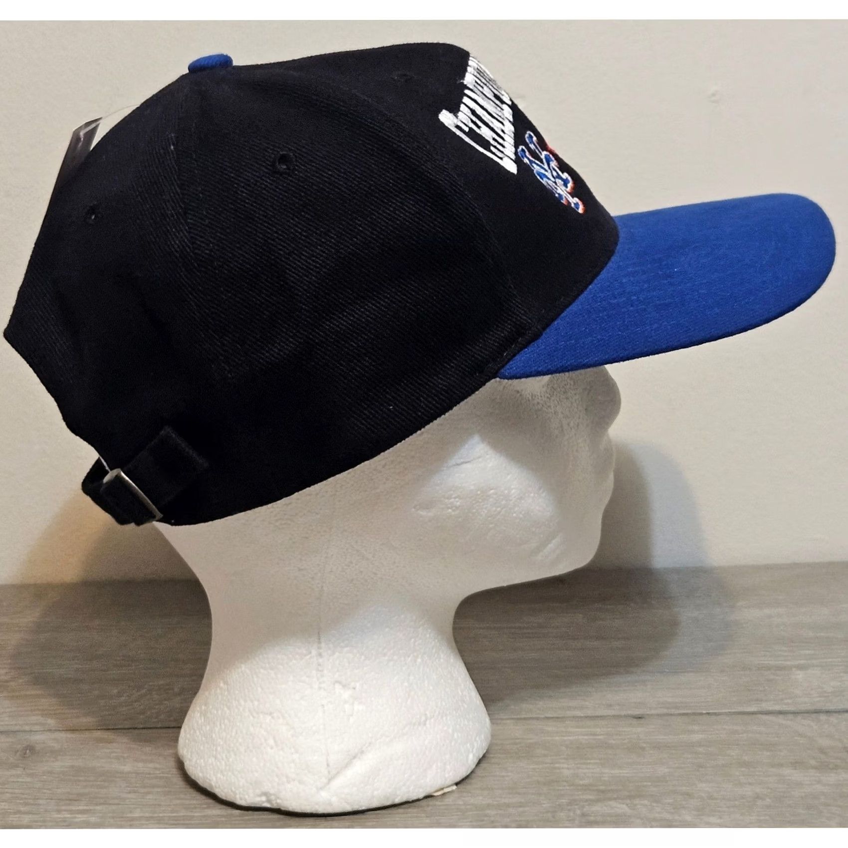 MLB VINTAGE 90s 1999 Hat Atlanta Braves NY Mets Championship Series New York MLB Twins Black Mens One Size Baseball Cap Hats Size ONE SIZE - 2 Thumbnail