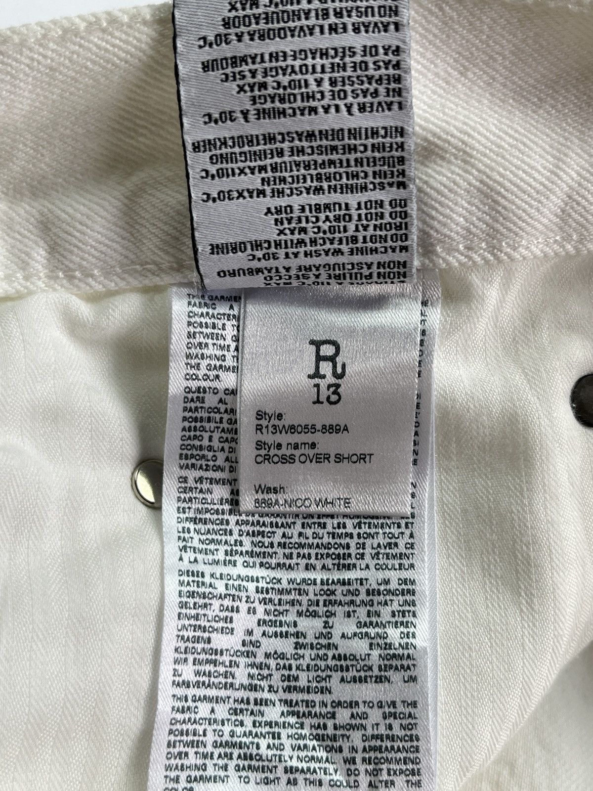 R13 R13 CROSS OVER SHORT Size 26" / US 2 / IT 38 - 11 Thumbnail