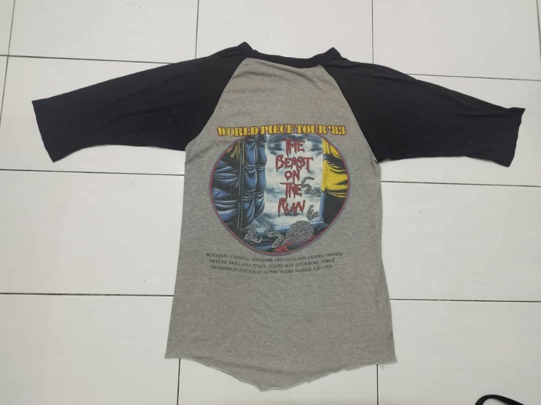 Iron Maiden × Vintage Vintage shirt iron maiden 3 quarter Size US M / EU 48-50 / 2 - 7 Thumbnail