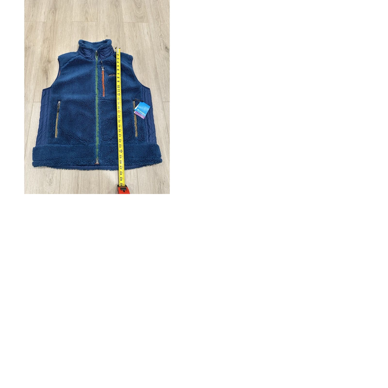 Vintage NWT Columbia Men's Vest XL Blue Orange Fleece Omni-Wind Archer Ridge Hiking Outdoor Casual Summer Fall Winter Size US XL / EU 56 / 4 - 10 Thumbnail