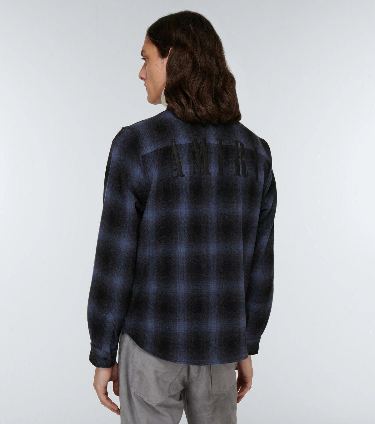 Amiri o1y0525 Logo Checked Shirt in Blue/Black Size US M / EU 48-50 / 2 - 4 Thumbnail