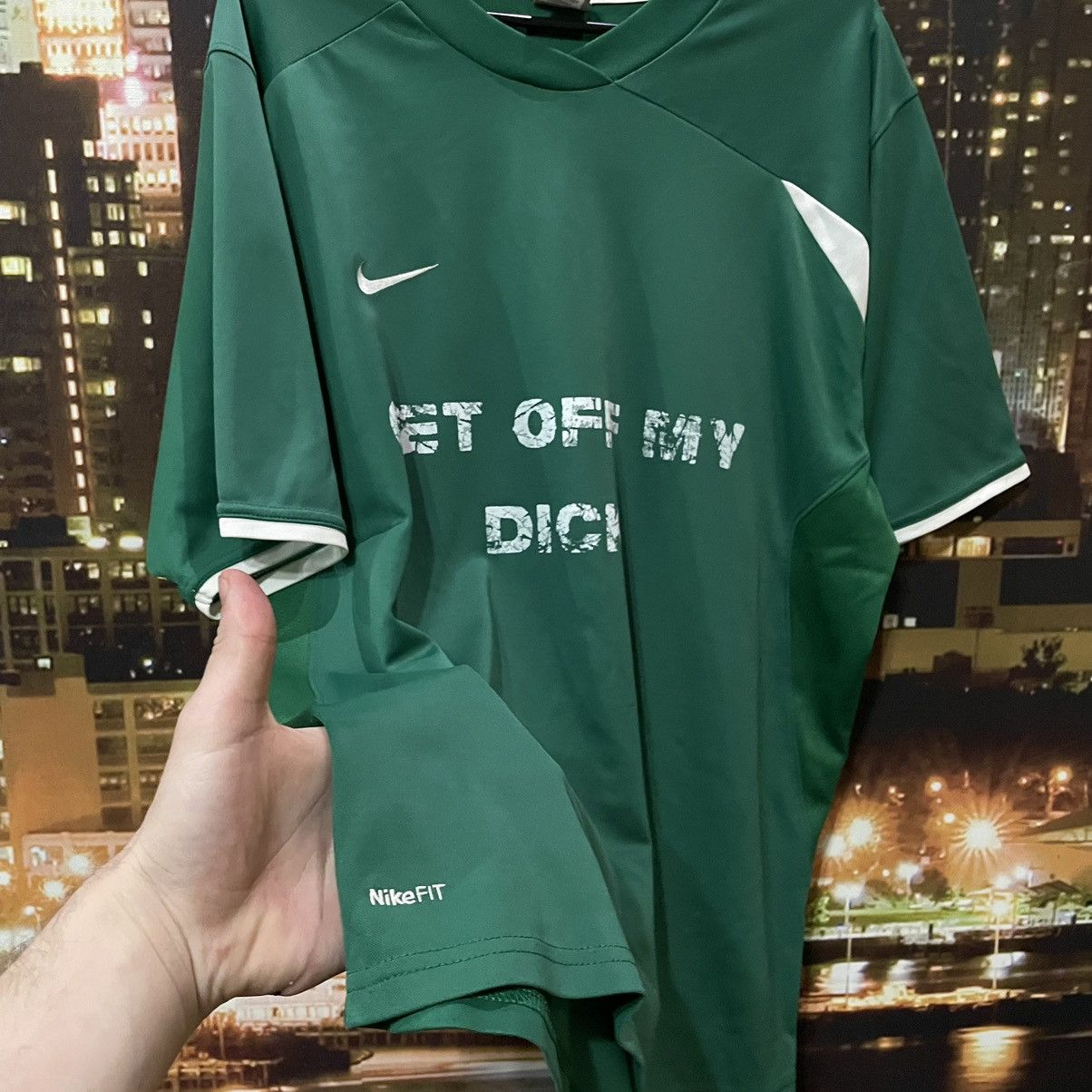 Nike NIKE T SHIRT HUMOR GET OFF MY DICK PENIS SEX PORNSTAR 90s Size US XL / EU 56 / 4 - 4 Thumbnail