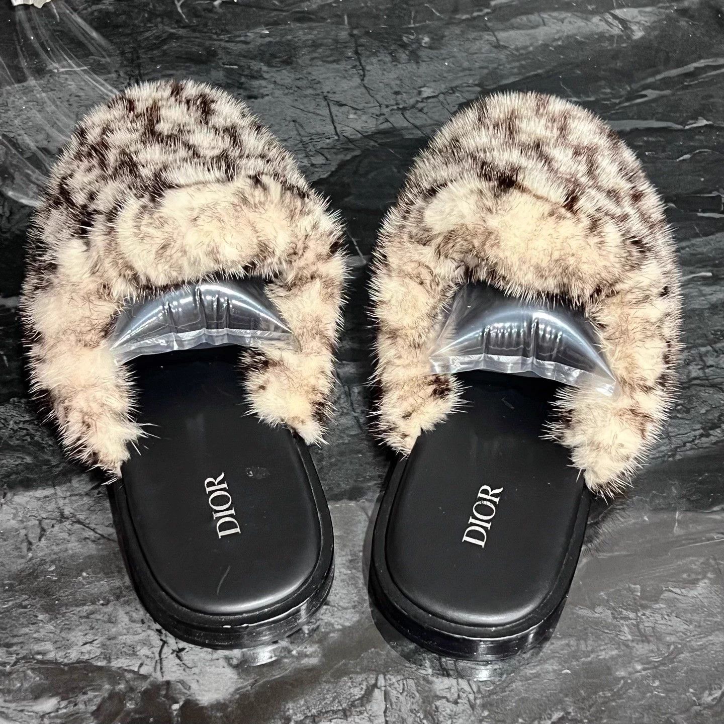 Dior Dior 41 all over print mink slides 98 New 2888 Size US 8 / EU 41 - 4 Thumbnail