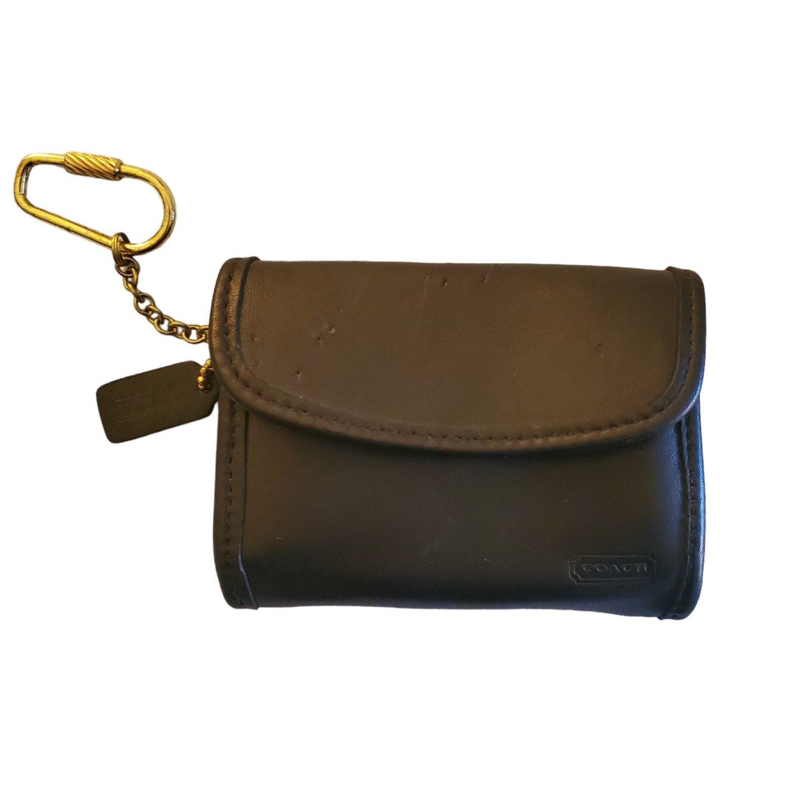 Offers Coach leather coin purse/key fob