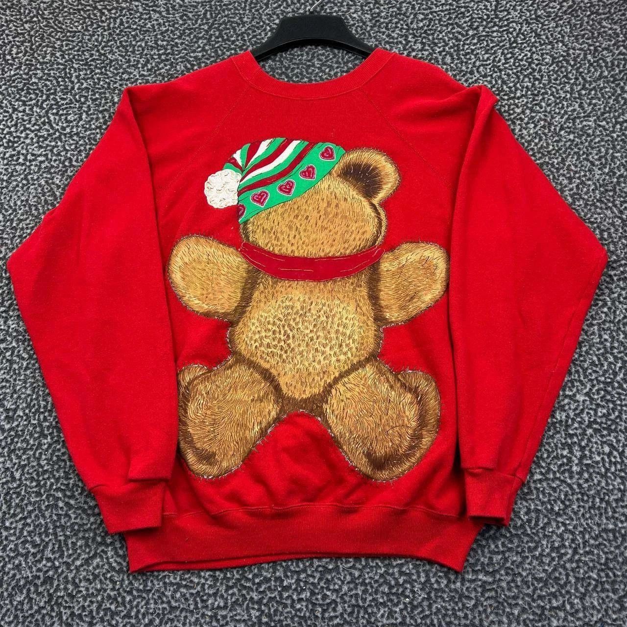 Hanes Vintage Teddy Bear Sweatshirt Women Fleece Hanes XL Size XL / US 12-14 / IT 48-50 - 2 Thumbnail