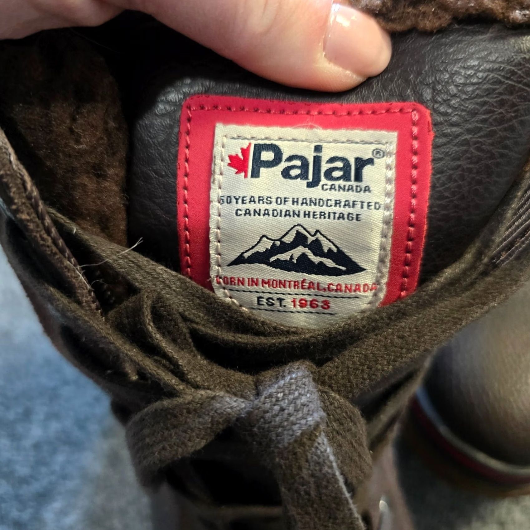 Pajar Pajar Boots Mens 10.5 Brown Leather Waterproof Trooper Lined Snow Boot Mens Lightweight Leather Outsole Wool Lining (if applicable) Size US 11 / EU 44 - 5 Thumbnail
