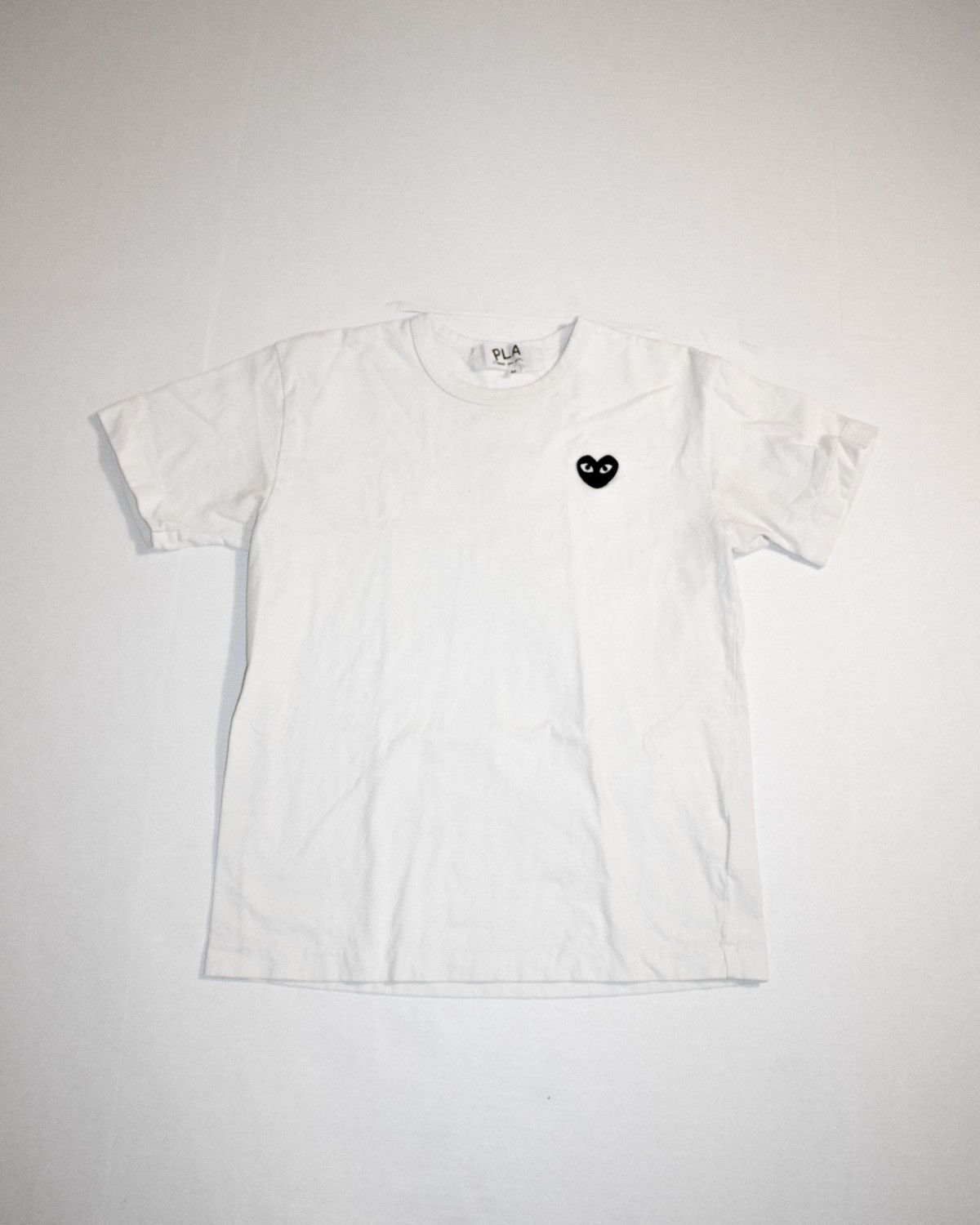 Comme Des Garcons White Shirt Black Heart | Grailed