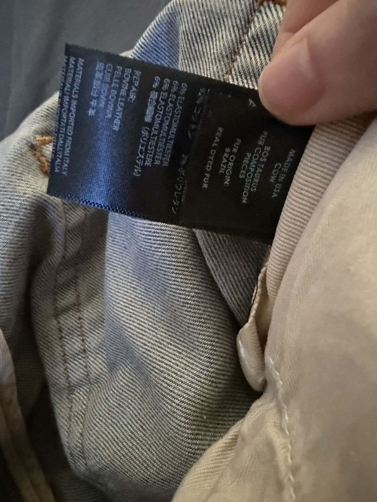 Amiri Light Blue Amiri Denim Cheetah Print Patches Size US 29 - 6 Thumbnail