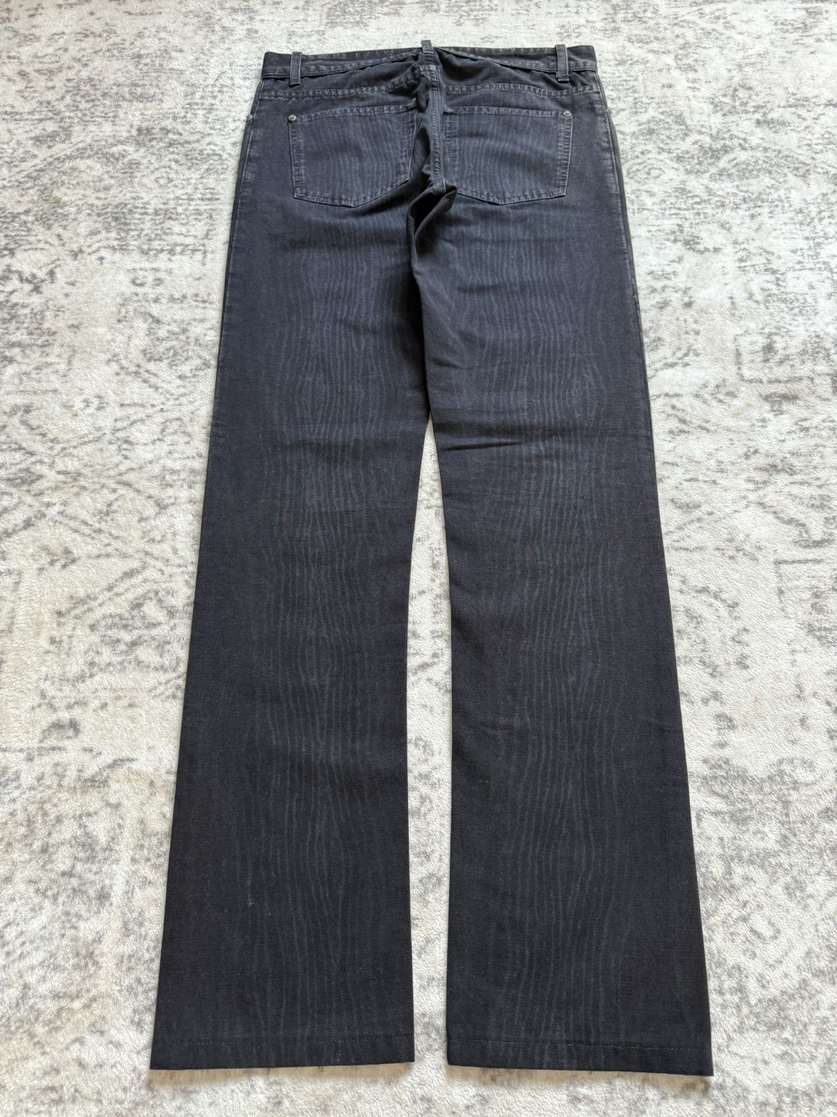Balenciaga FW12 Balenciaga Wood Grain Texture Archive Denim Jeans Size US 28 / EU 44 - 2 Thumbnail
