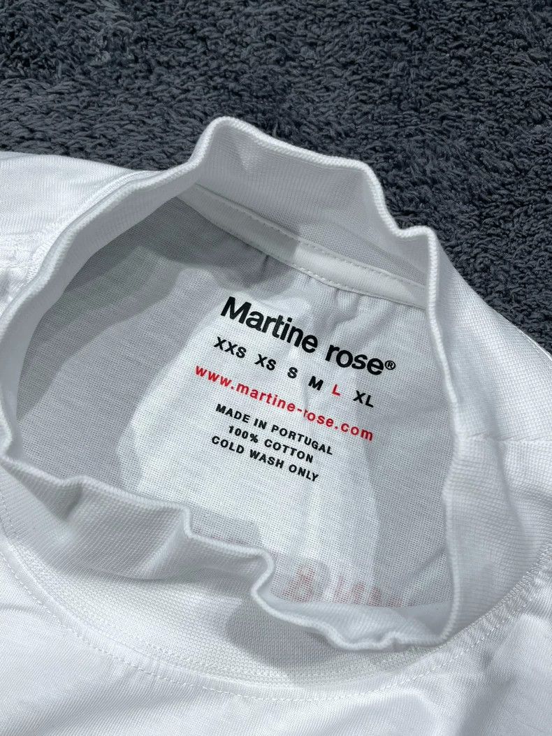 Martine Rose Martine Rose White long sleeved semi high neck T-shirt Size M / US 6-8 / IT 42-44 - 4 Thumbnail
