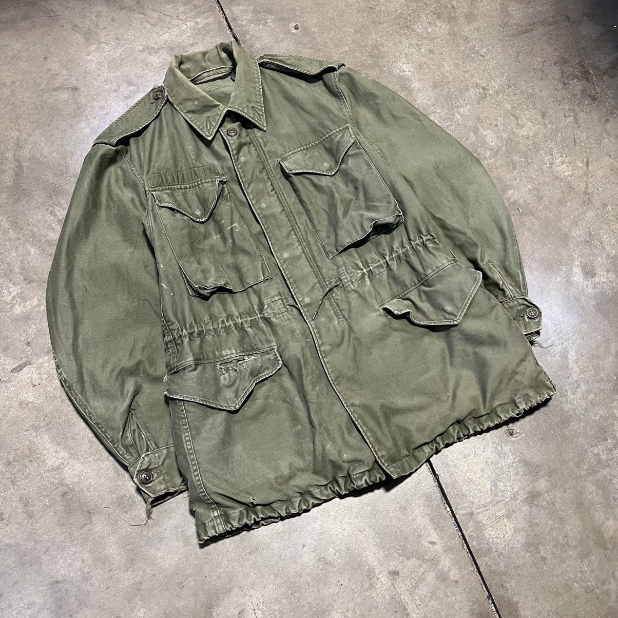 Vintage Vintage 50s OG 106 M65 Military Field Jacket Vietnam War USA Size US S / EU 44-46 / 1 - 2 Thumbnail