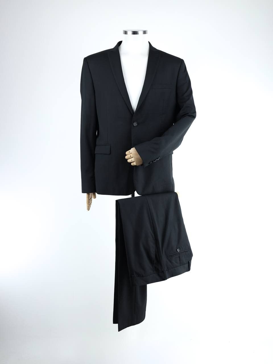 The Kooples THE KOOPLES Black striped wool suit Classic fit Size 52R - 1 Thumbnail