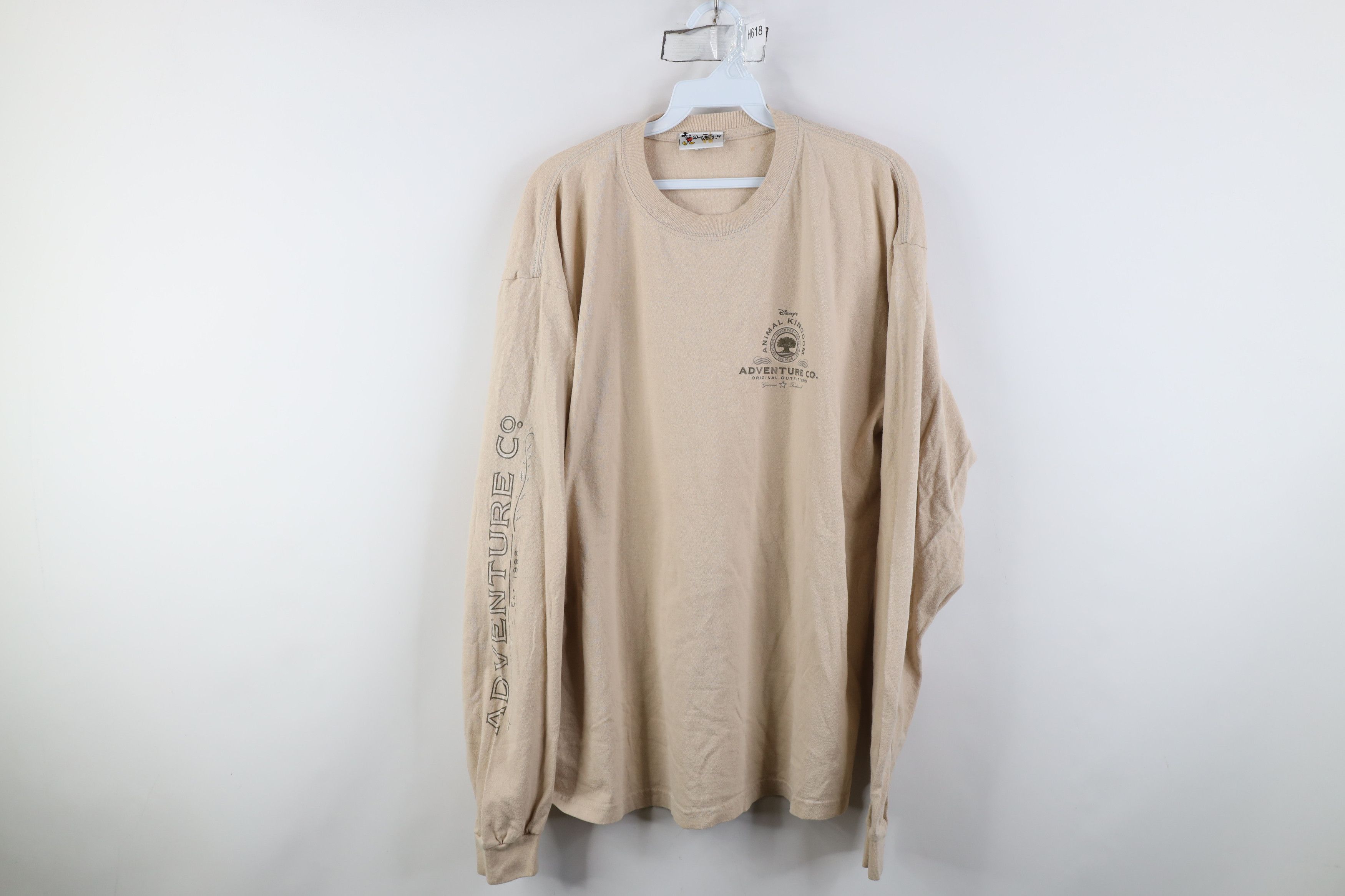 Disney Vintage 90s Walt Disney World Long Sleeve T-Shirt Beige Size US XL / EU 56 / 4 - 1 Thumbnail