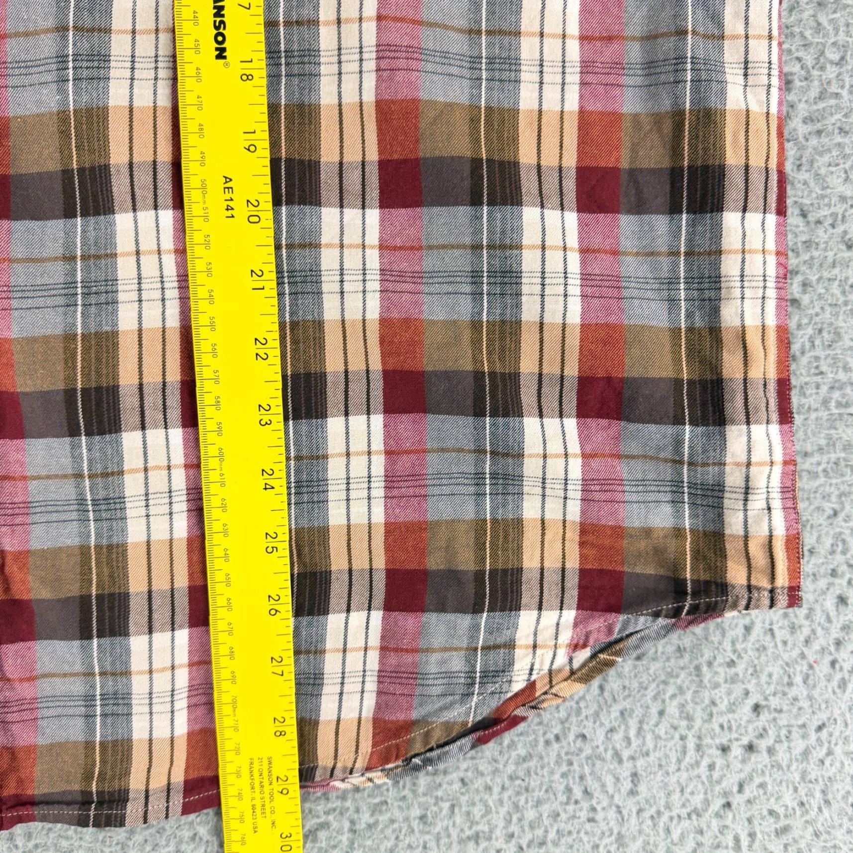 Vintage Woods & Gray Button-Down Shirt Mens Large Brown Plaid Long Sleeve Cotton Casual Size US L / EU 52-54 / 3 - 6 Thumbnail
