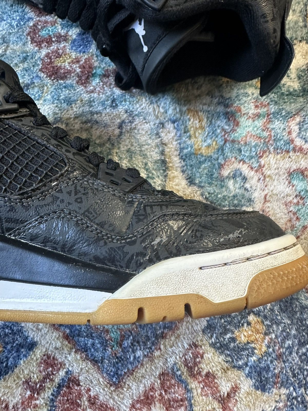 Jordan Brand Jordan 4 Laser Gum Sneakers Size 7 Size US 7 / EU 40 - 3 Thumbnail