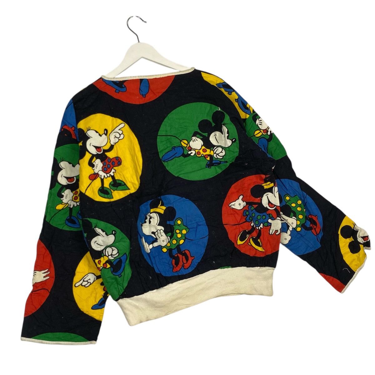 Disney × Mickey Mouse × Vintage 90s Disney Reversable Mickey Mouse Sweatshirt Size US L / EU 52-54 / 3 - 7 Thumbnail
