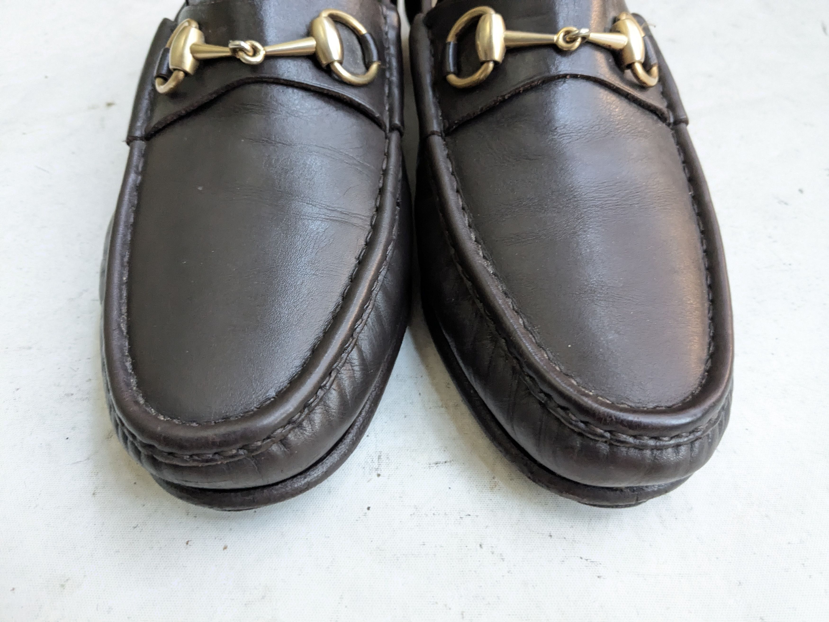 Gucci Gucci Horsebit Loafers Brown 10 E Wide Leather Size US 10 / EU 43 - 4 Thumbnail