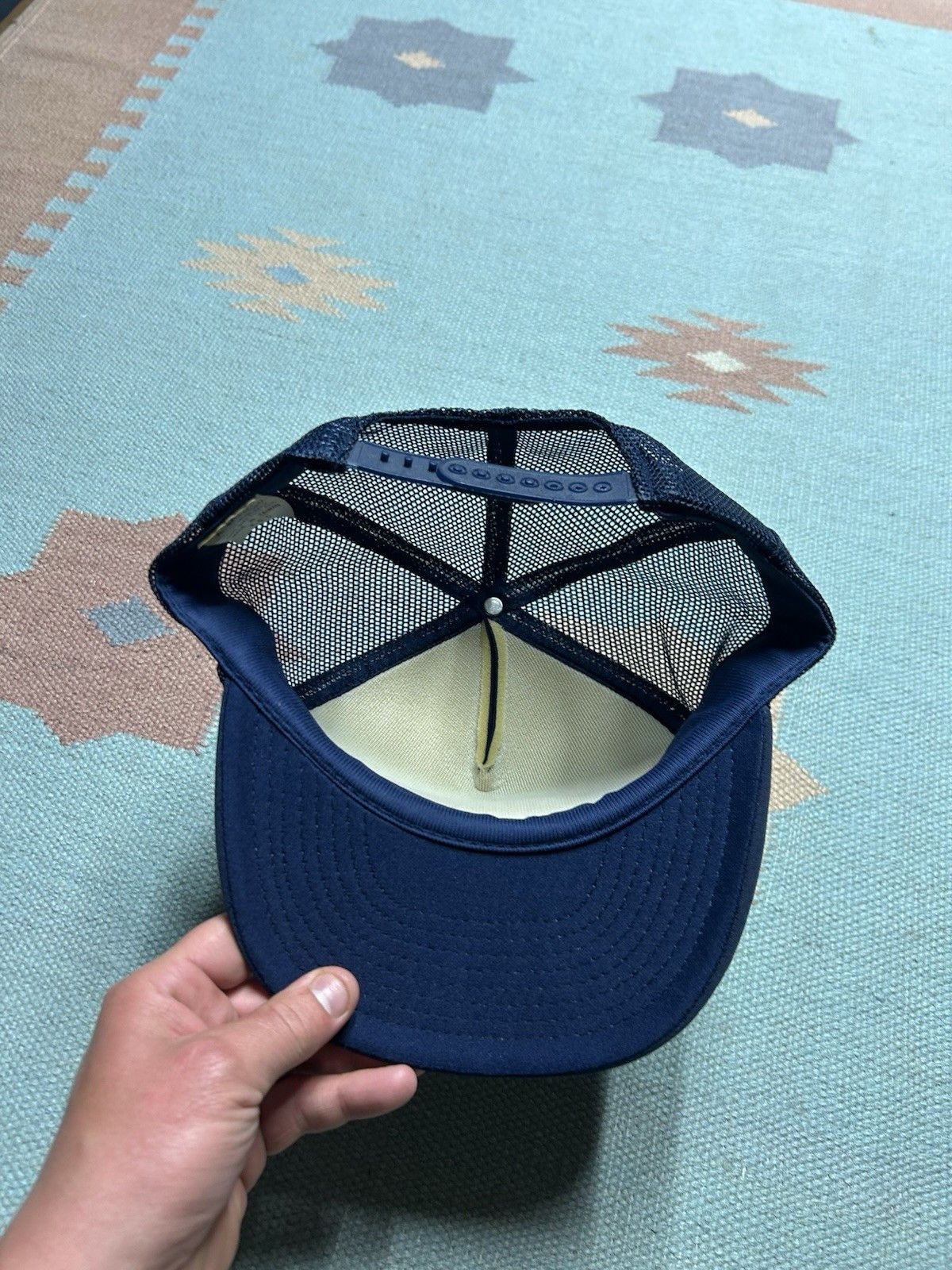 Vintage Vtg trucker hat Serenus Johnson & Son Construction Michigan Size ONE SIZE - 5 Thumbnail