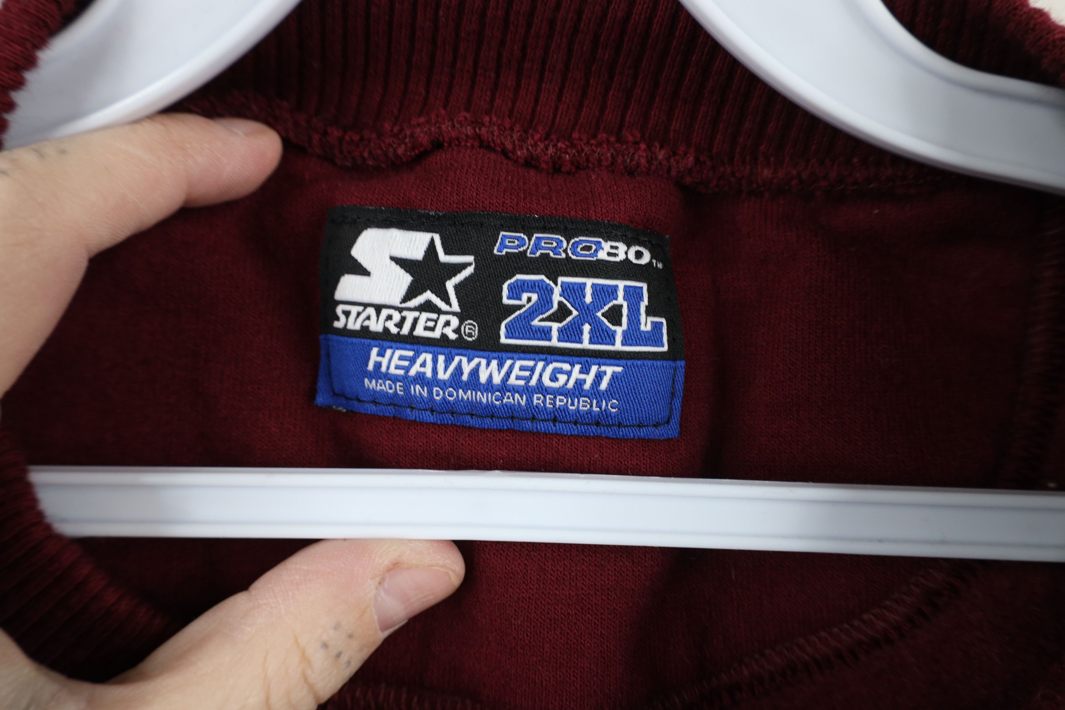 Starter × Vintage Vintage 90s Starter Blank Heavyweight Crewneck Sweatshirt Size US XXL / EU 58 / 5 - 5 Thumbnail