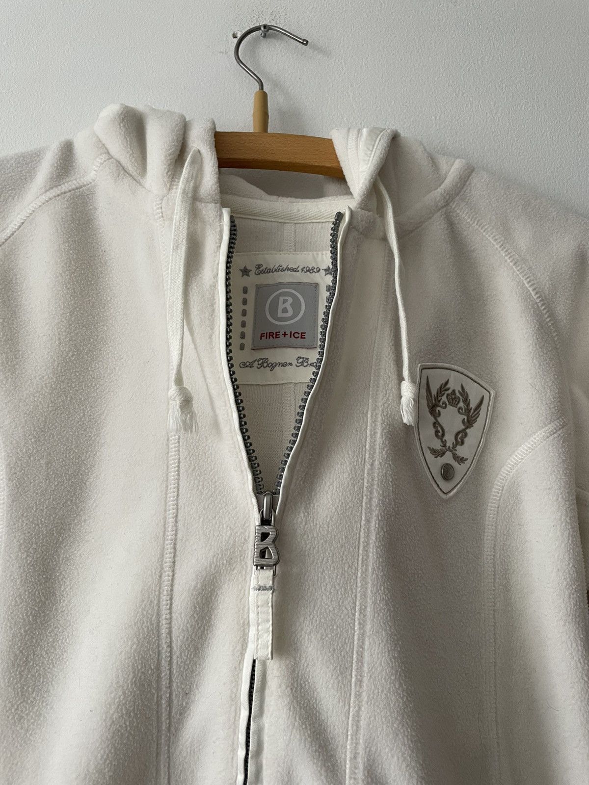 Bogner Bogner Fleece white Sweatshirt Size S / US 4 / IT 40 - 3 Thumbnail