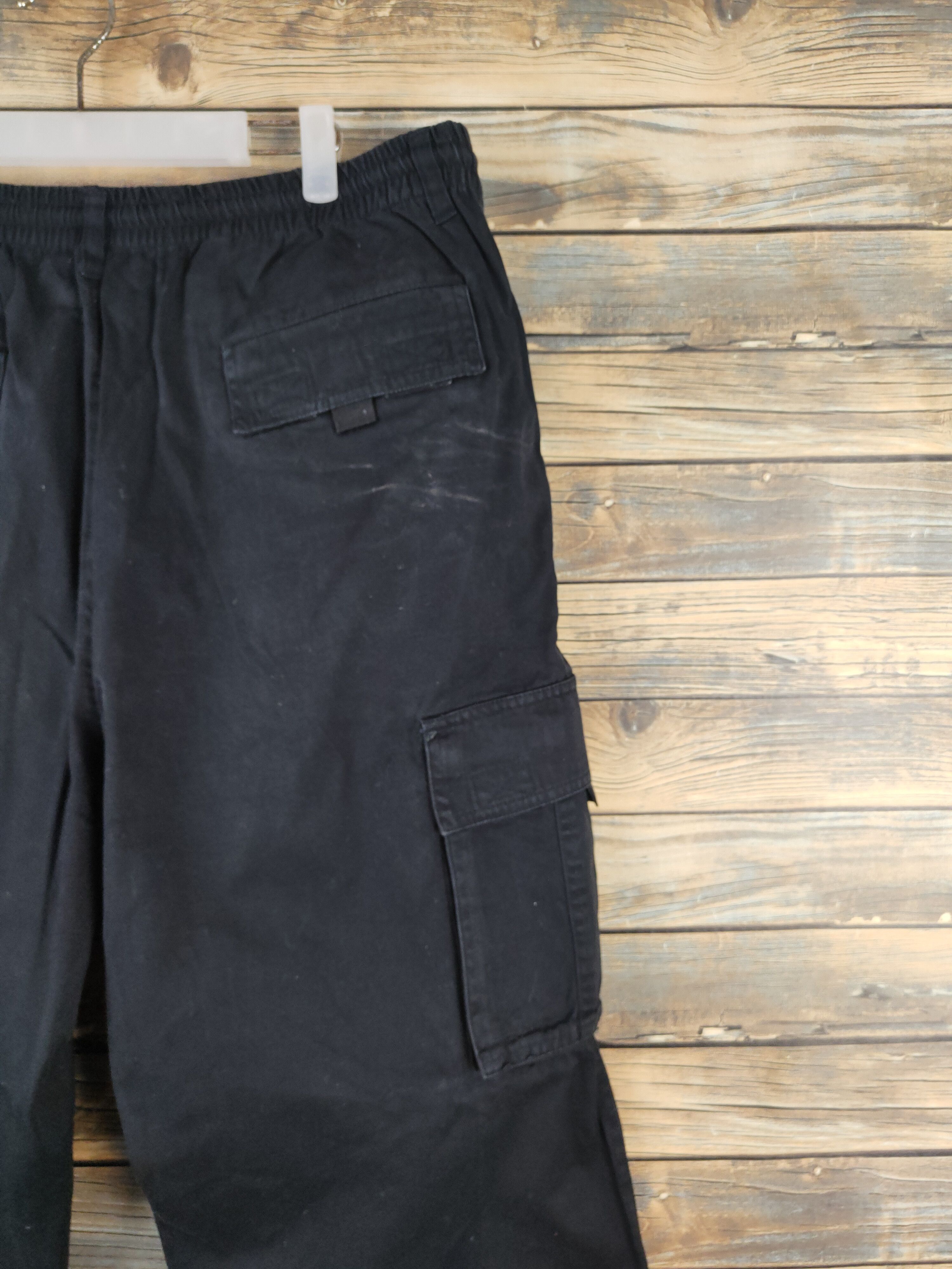 Japanese Brand DL Japanese Brand Black Multipocket Cargo Pants #1373 Size US 35 - 10 Thumbnail