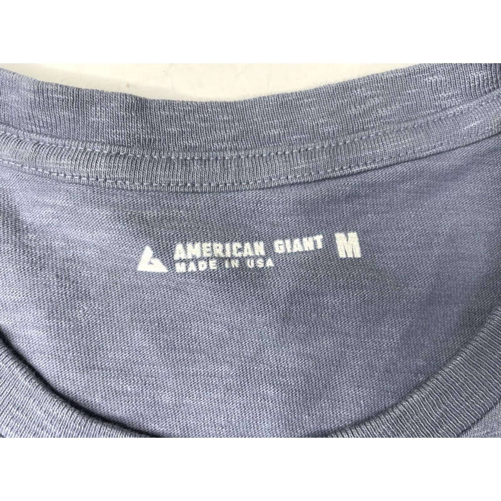 Vintage American Giant Mens Blue Premium Slub Crew Tee Long Sleeve M USA Shirt Size US M / EU 48-50 / 2 - 3 Thumbnail