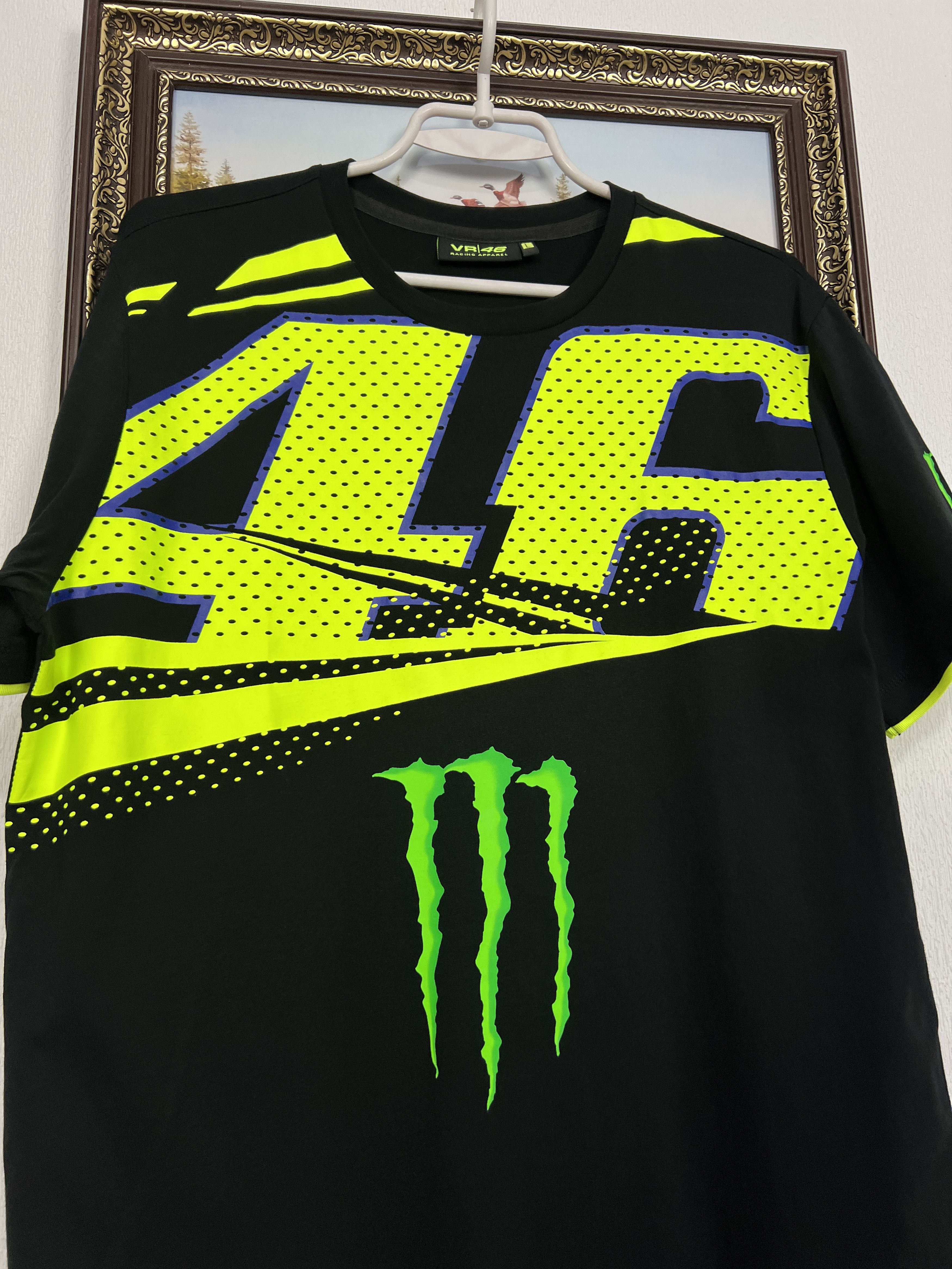 Vintage Monster Official Valentino Rossi Racing Moto Shirt Jersey Size US L / EU 52-54 / 3 - 3 Thumbnail