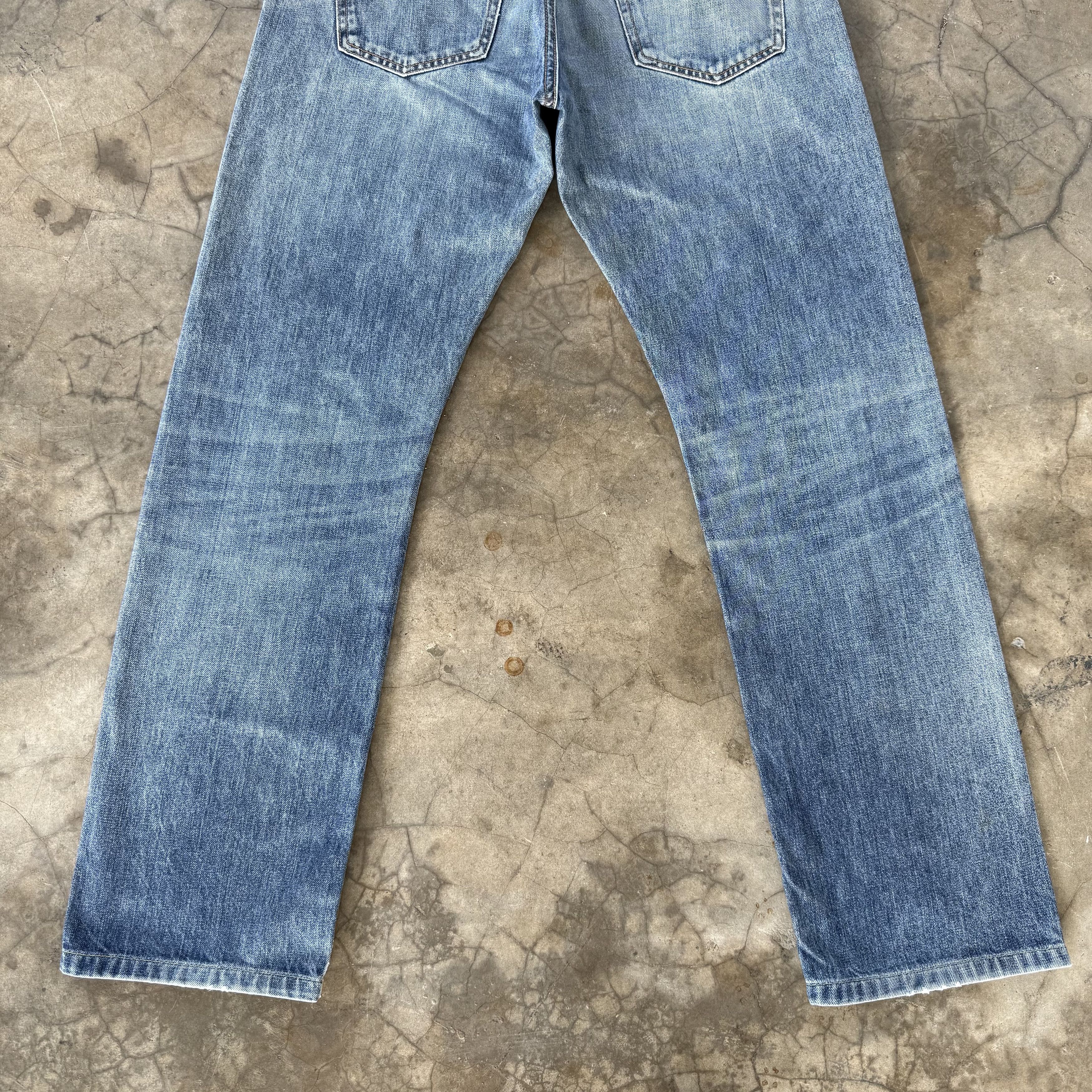 Japanese Brand Vintage Japanese Selvedge Denim Faded Ripped Jean W33x30 Size US 32 / EU 48 - 10 Thumbnail