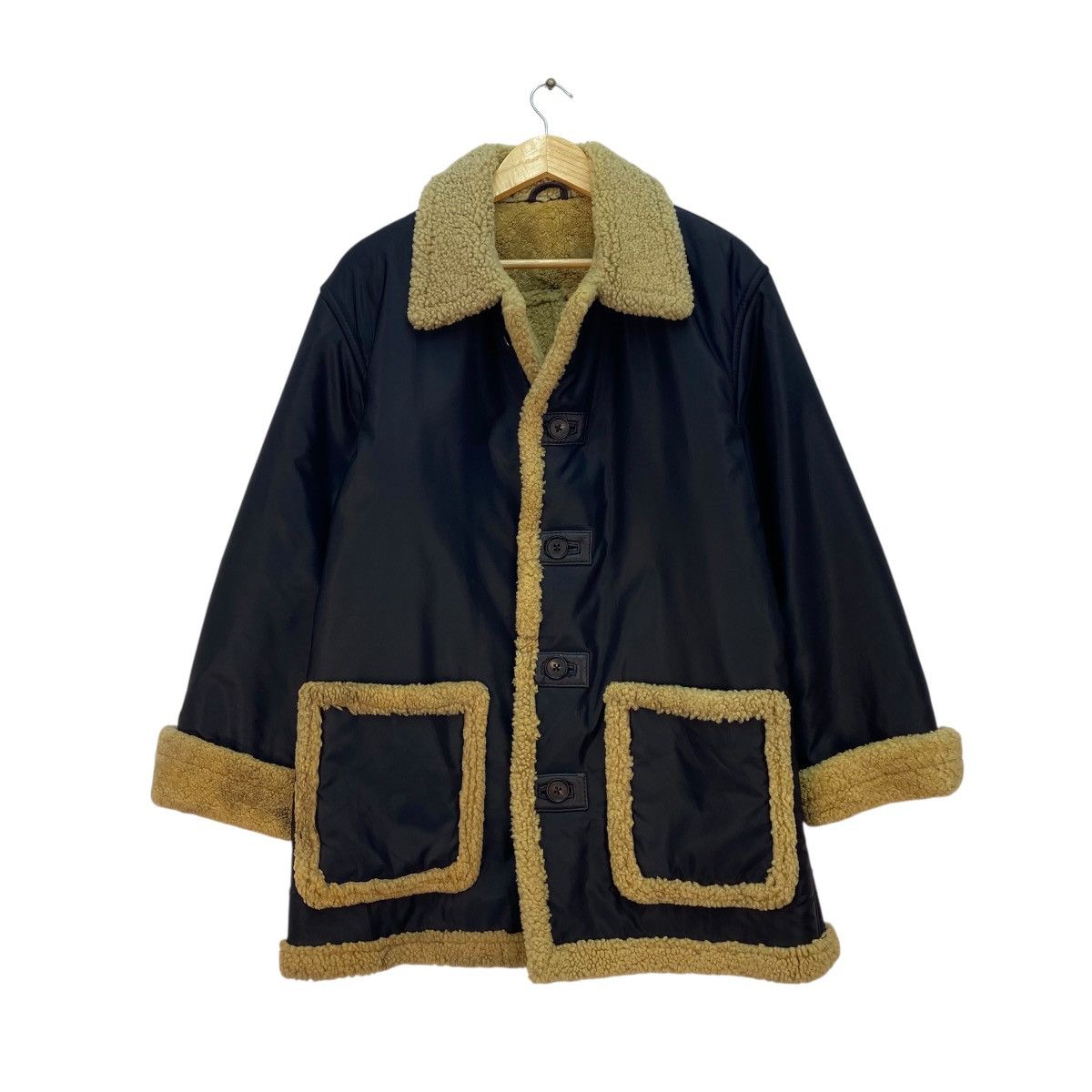 ABAHOUSE 💥Vintage Japanese Brand Abah House Shearling Jacket Size US M / EU 48-50 / 2 - 1 Thumbnail