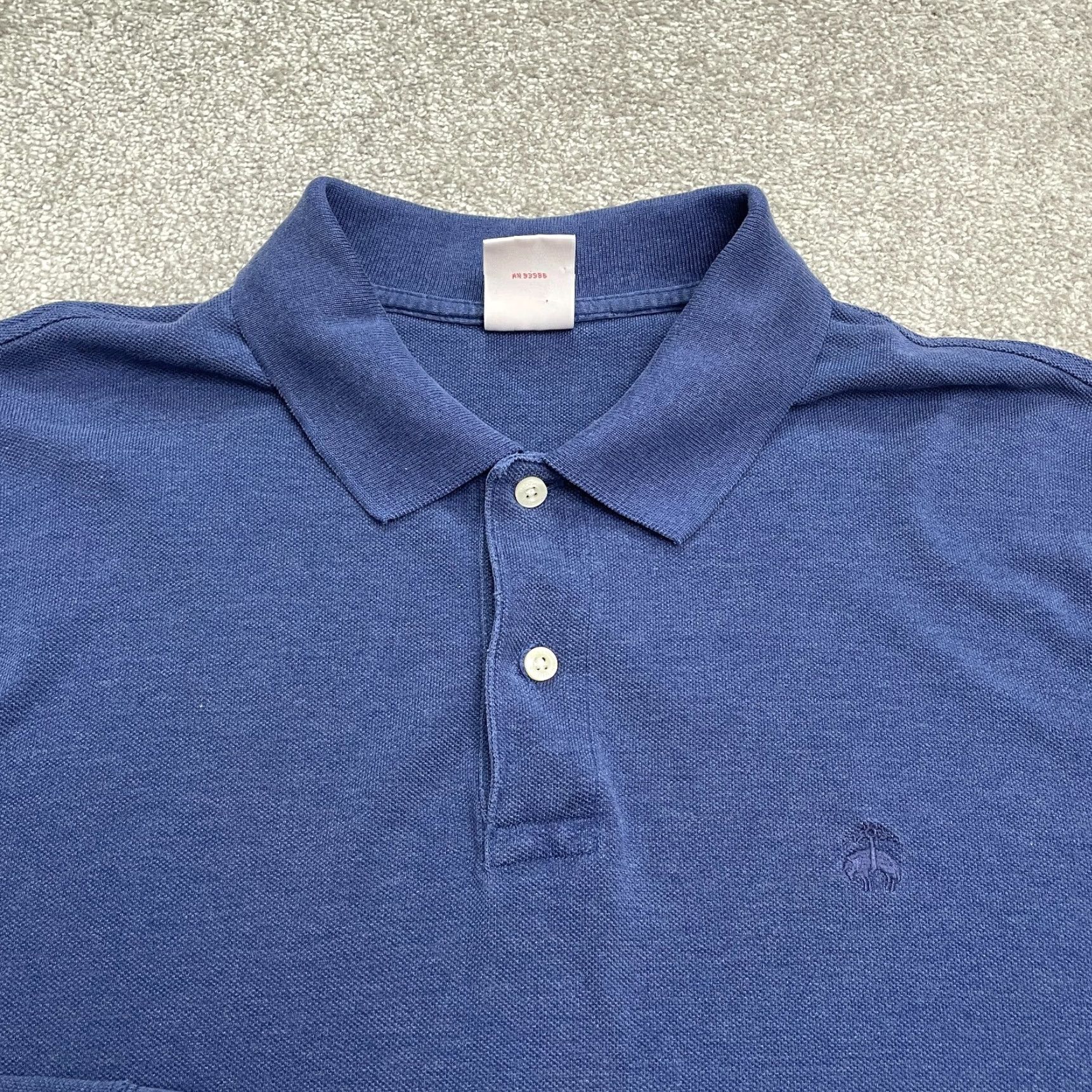 Brooks Brothers VINTAGE Brooks Brothers Polo Shirt Men Large Blue Cotton Casual Activewear 90s Size US L / EU 52-54 / 3 - 4 Thumbnail