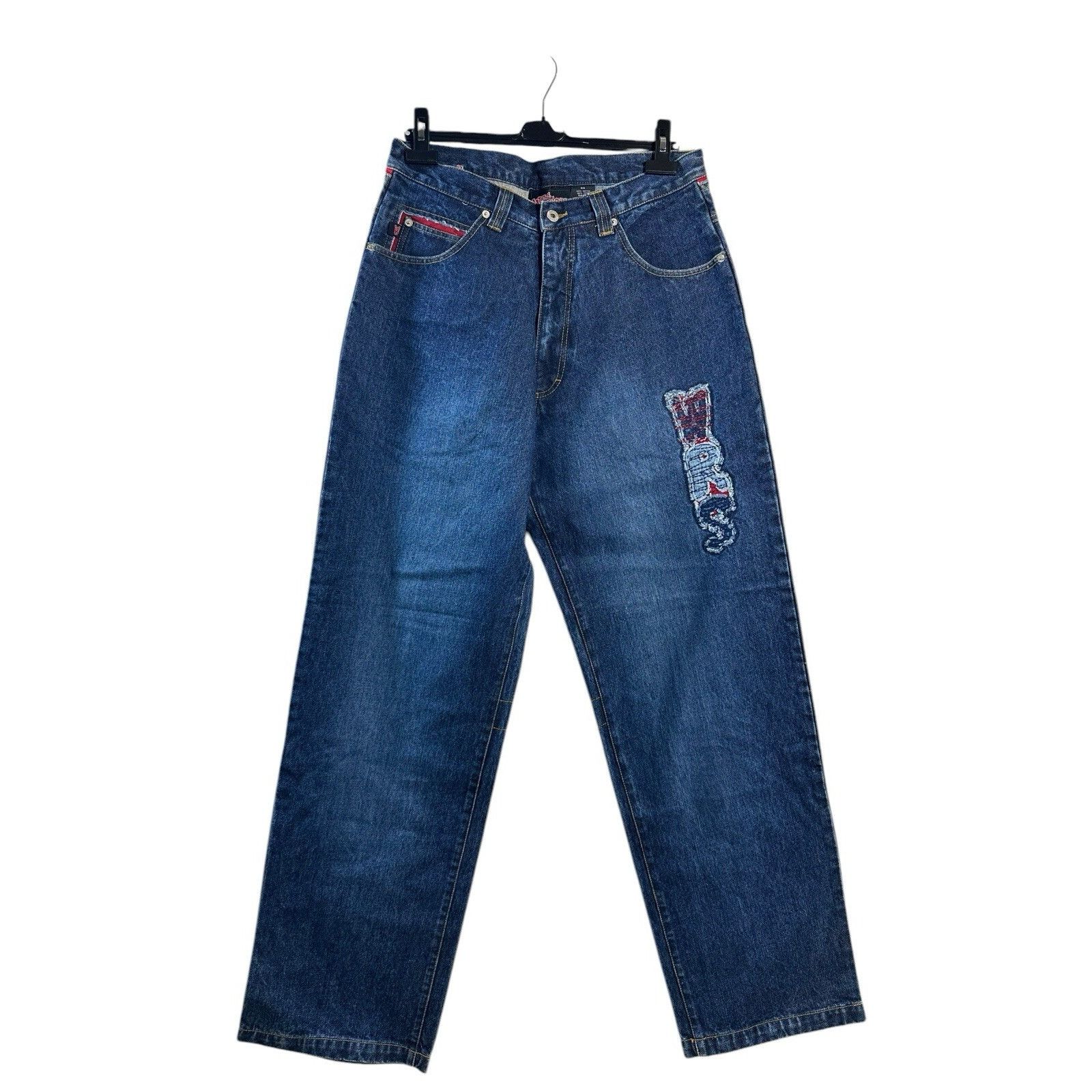 Other Vintage Johnny Blaze X The Warriors Rare Cargo Denim Jeans Y Size US 34 / EU 50 - 1 Thumbnail