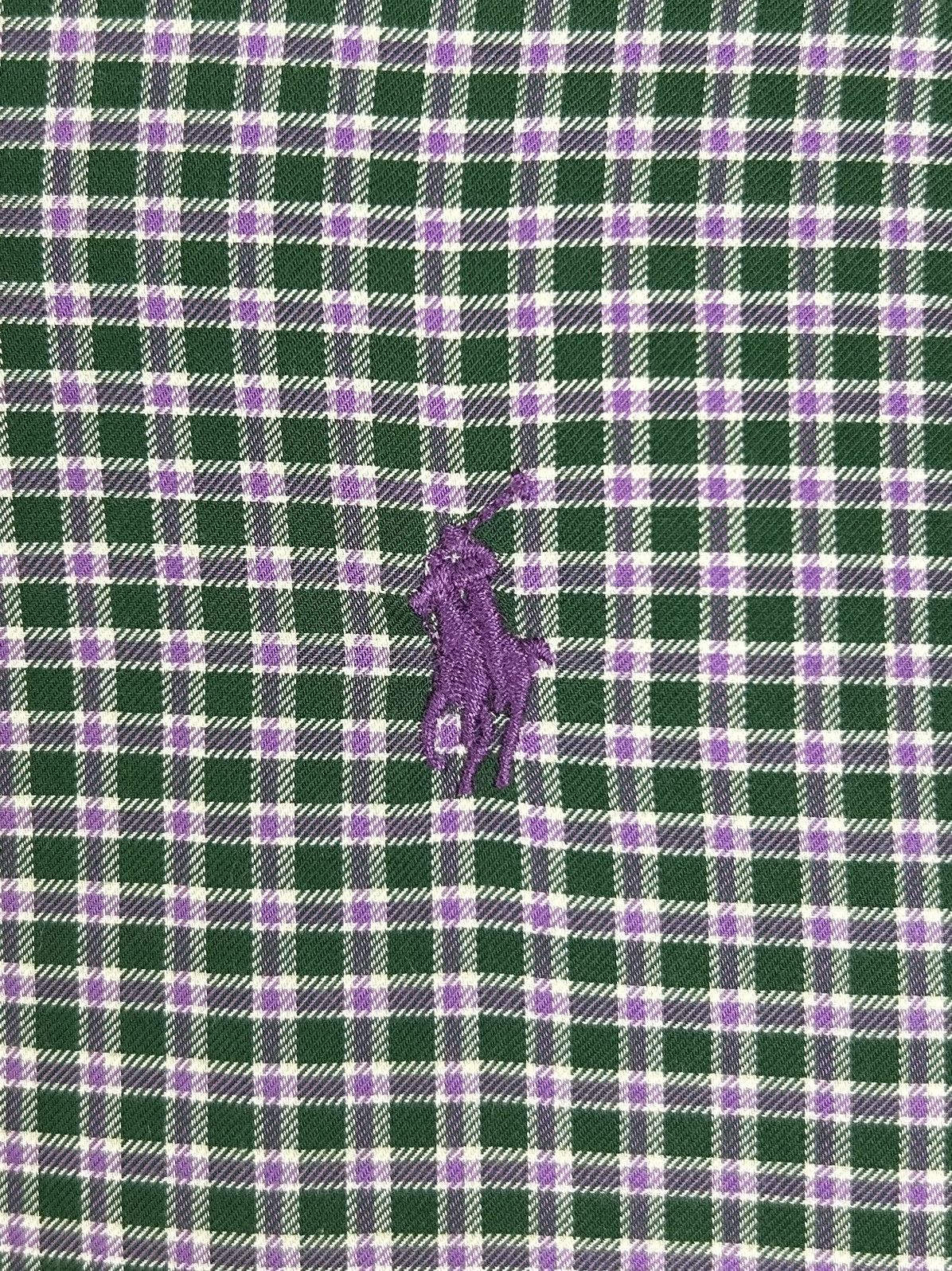 Polo Ralph Lauren Polo Ralph Lauren Green Check Slim Fit Shirt Sz XL Size US XL / EU 56 / 4 - 1 Thumbnail